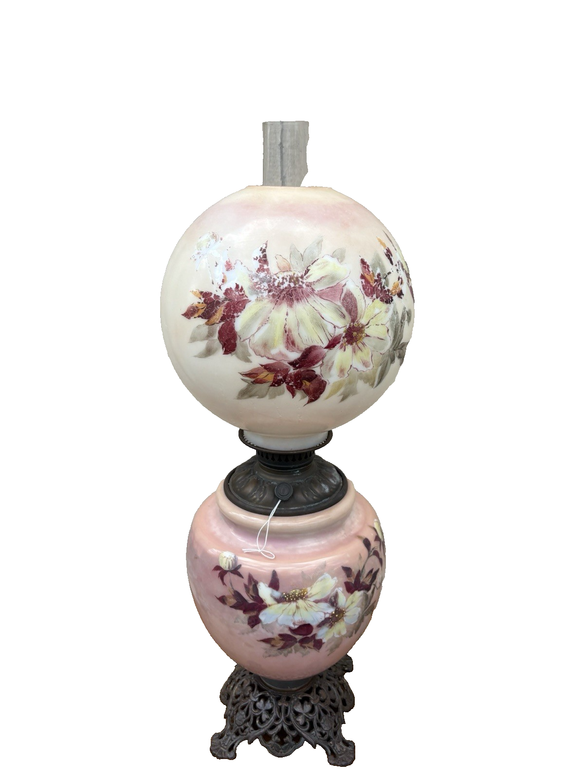 66595   Gone with The Wind Electrified Oil Lamp ARTIST SIGNED