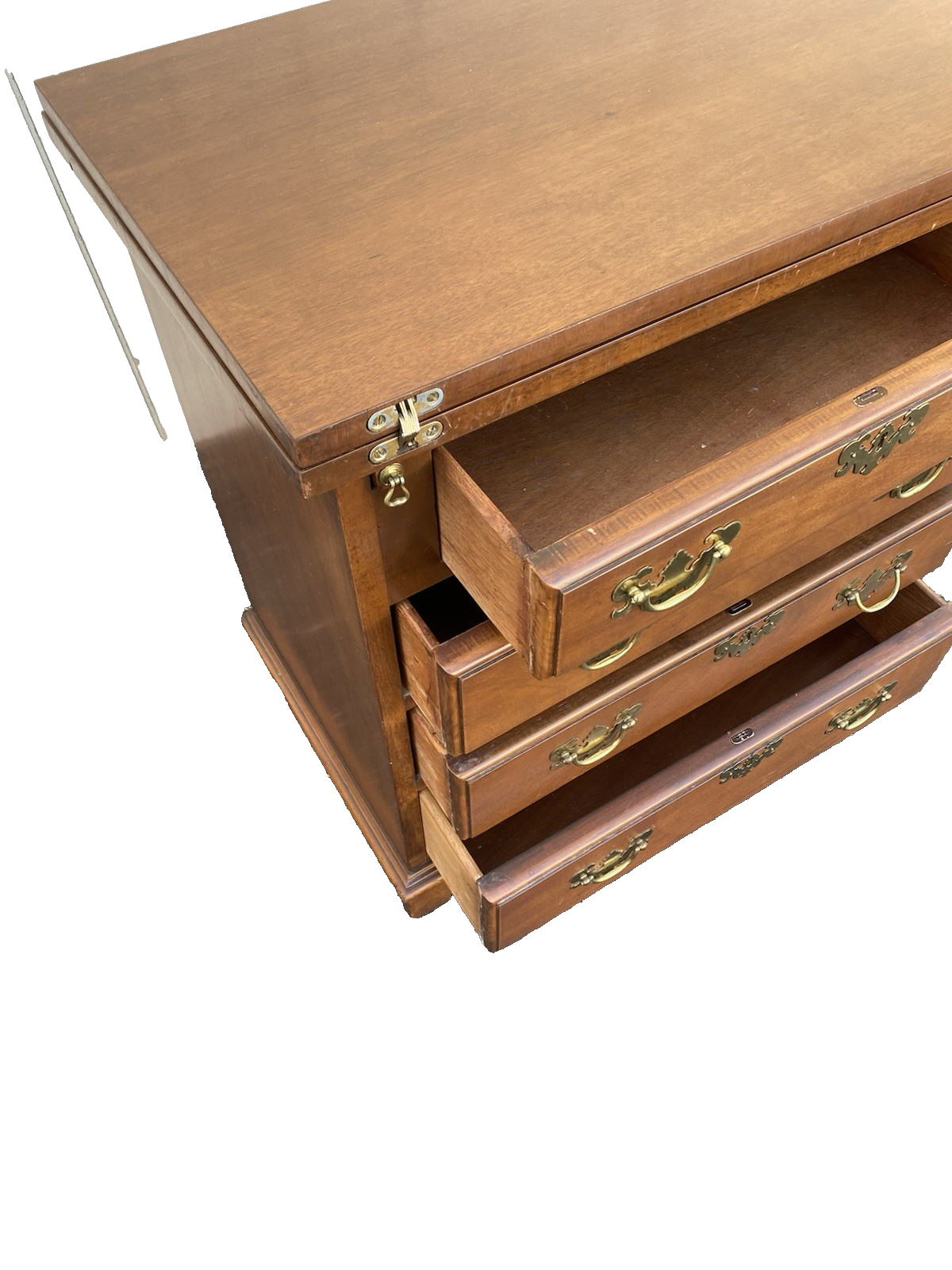 66590 Cherry Flip Top Nightstand Dresser Chest