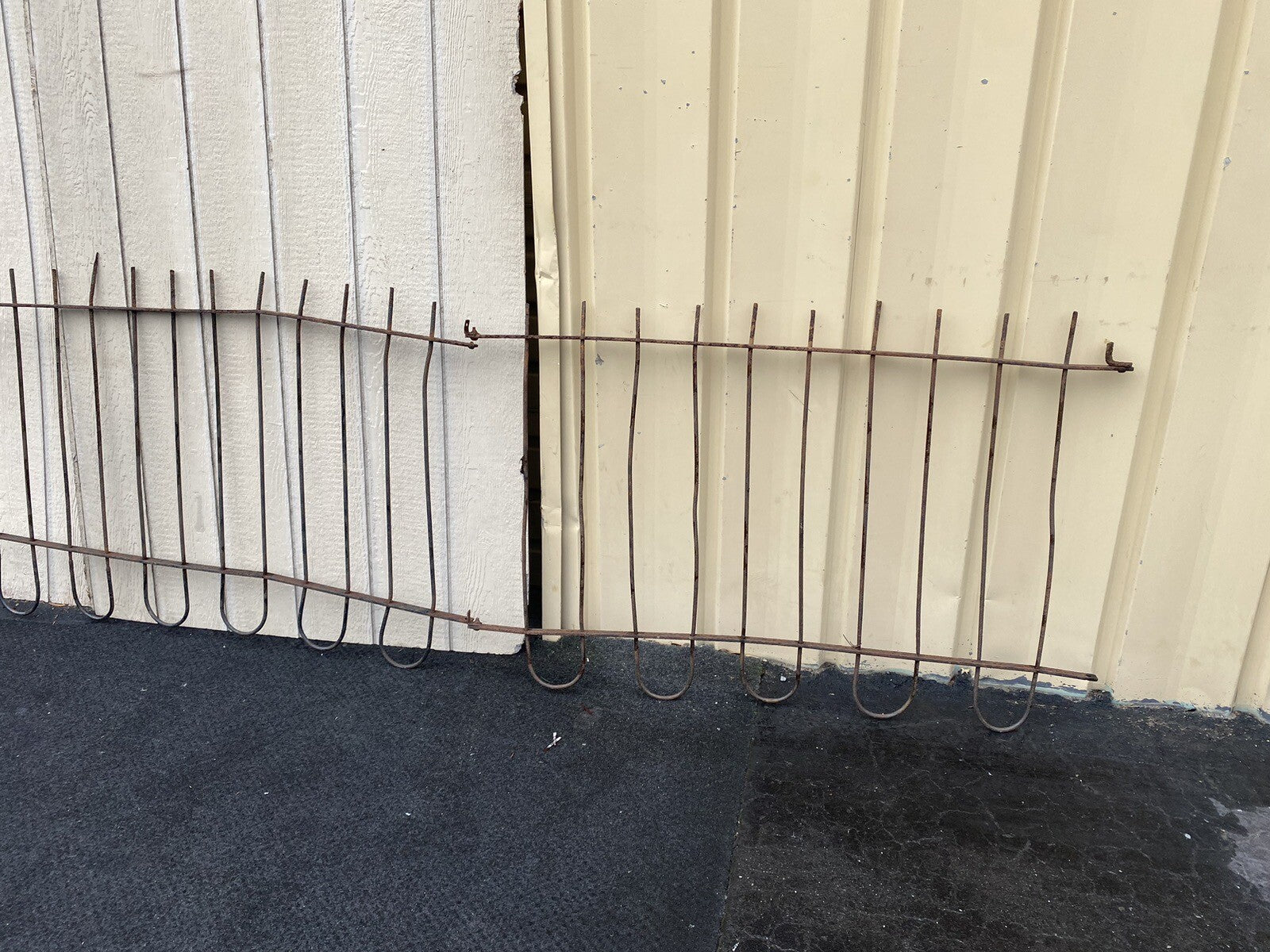 GARDEN 02:  20 feet  x 36" High  Victorian Wrought Iron Fencing Fence 3 sections