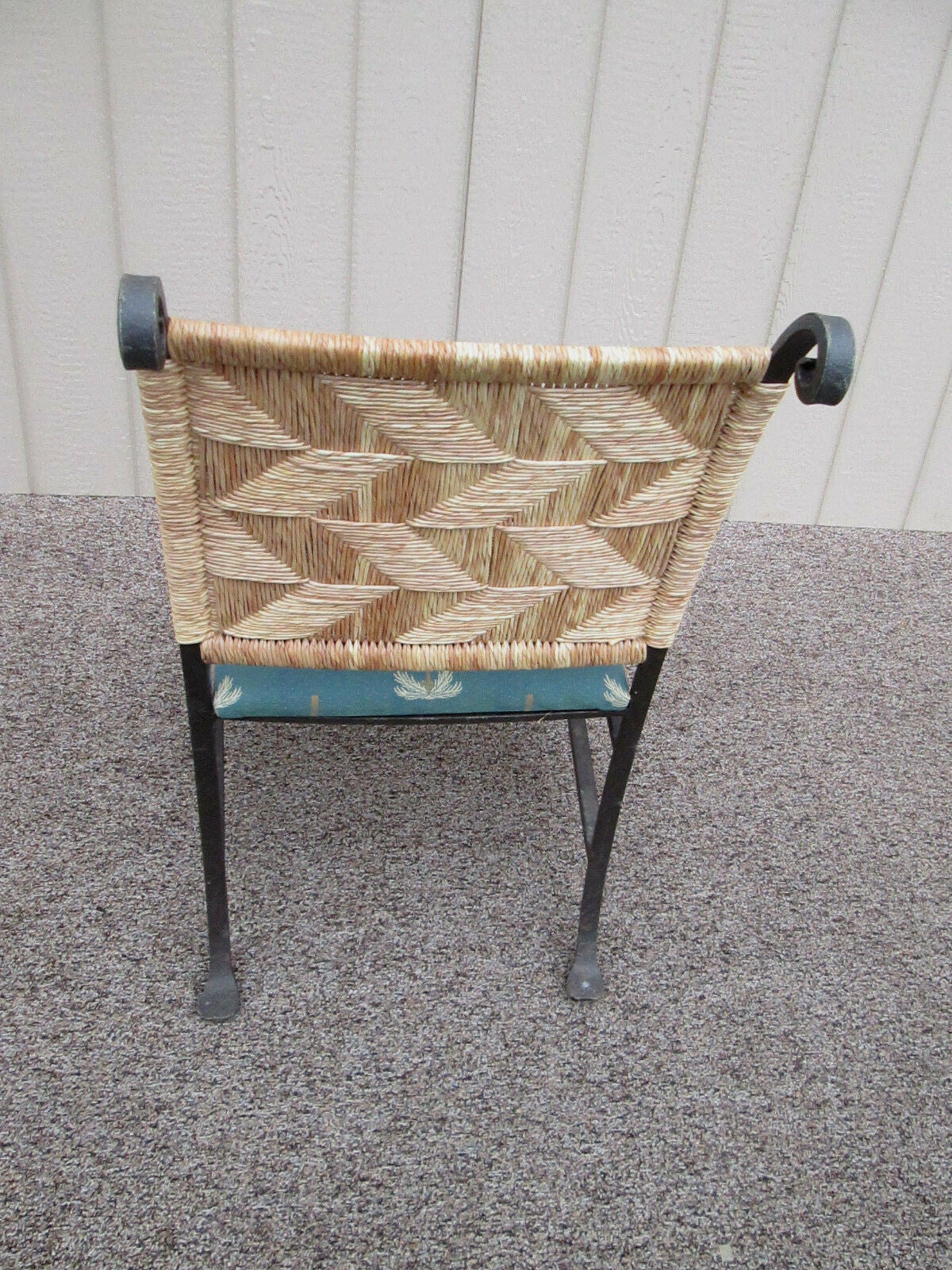 58051 Set of 4 QUALITY Heavy Metal Arm Chair Patio Chairs