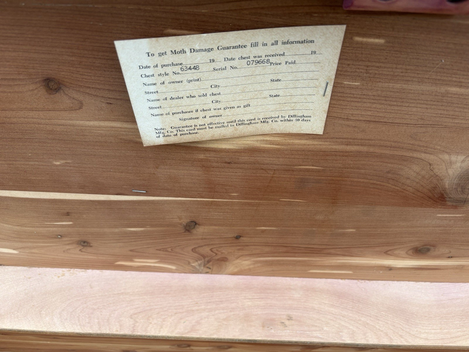 67118 Deco Cedar Lined Blanket Storage Chest