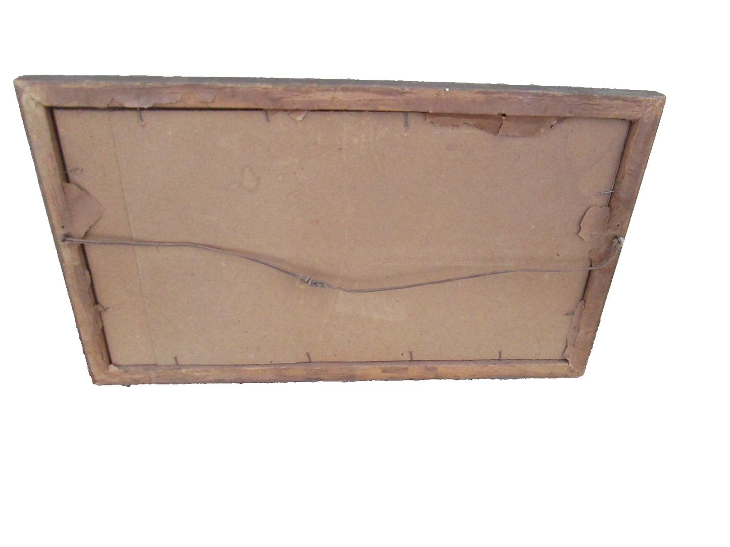 39728  Antique Reynard Print in Fancy Deco Picture Frame