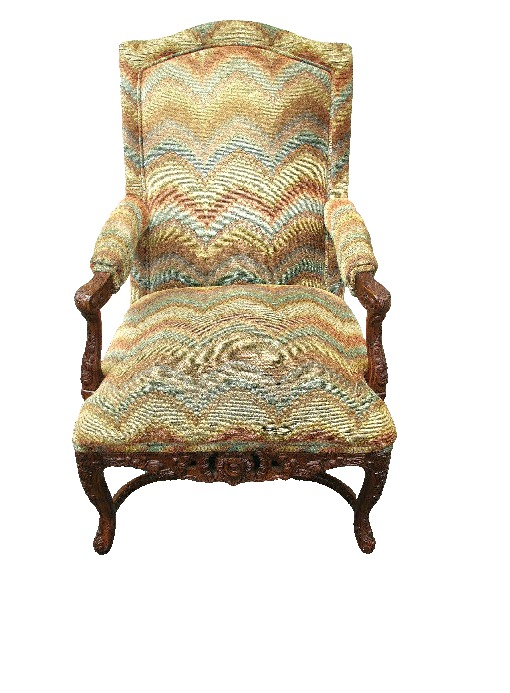 63061 Carved Bergere Armchair Chair