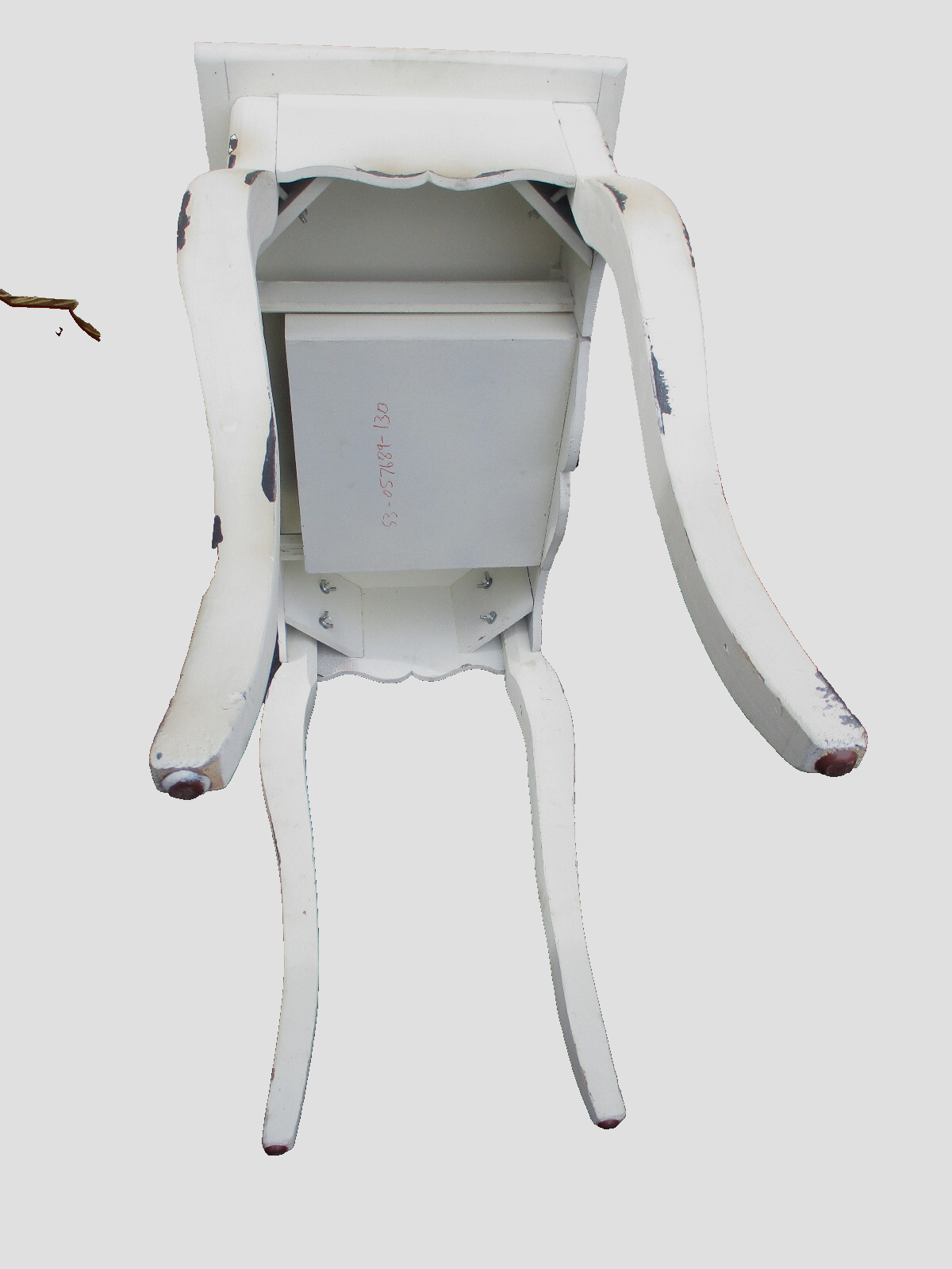 64249 Decorator White French Country Sofa Hall Table