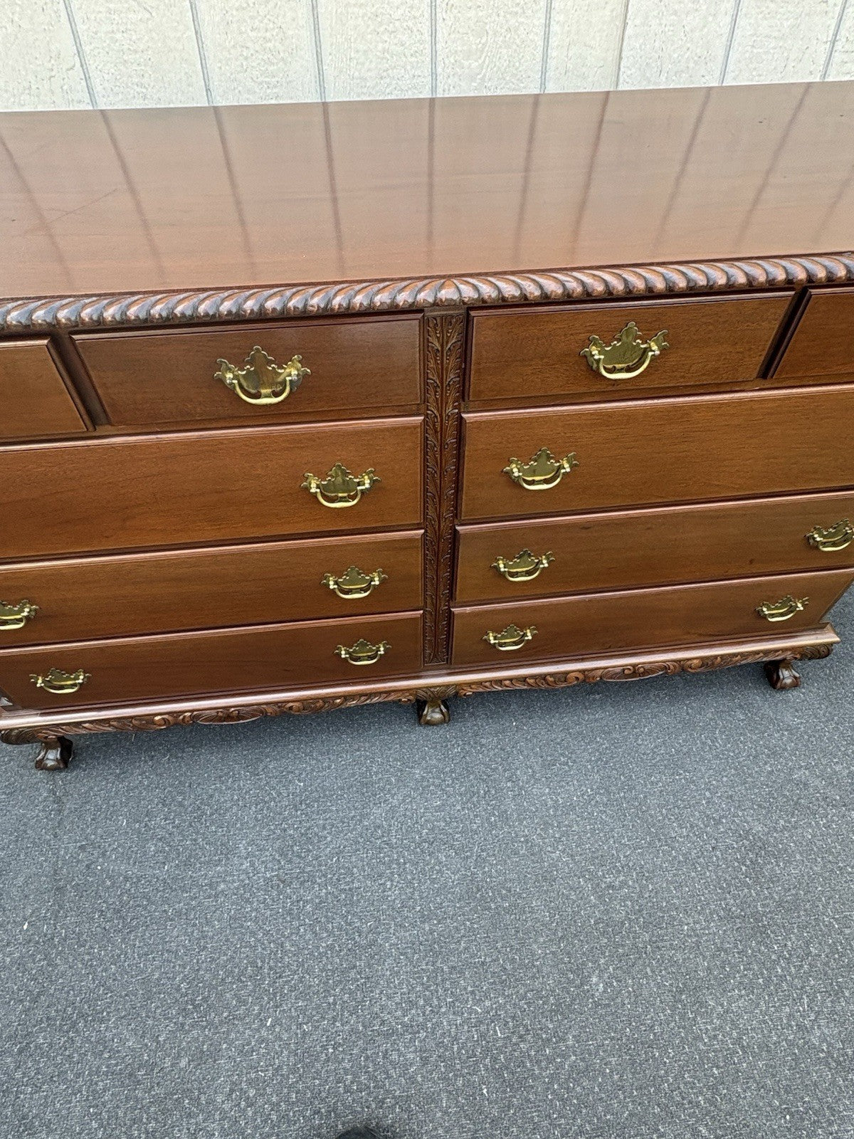 67006  Mahogany Feldenkreis ??  Dresser Chest with Claw Feet