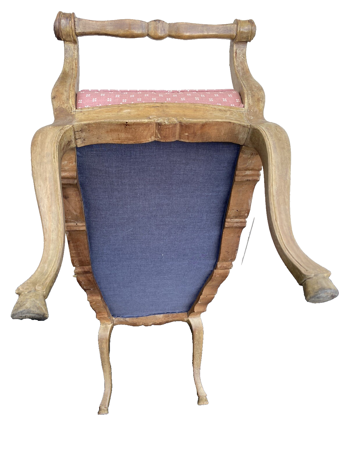 65935  French Country Louis XV window Bench Ottoman