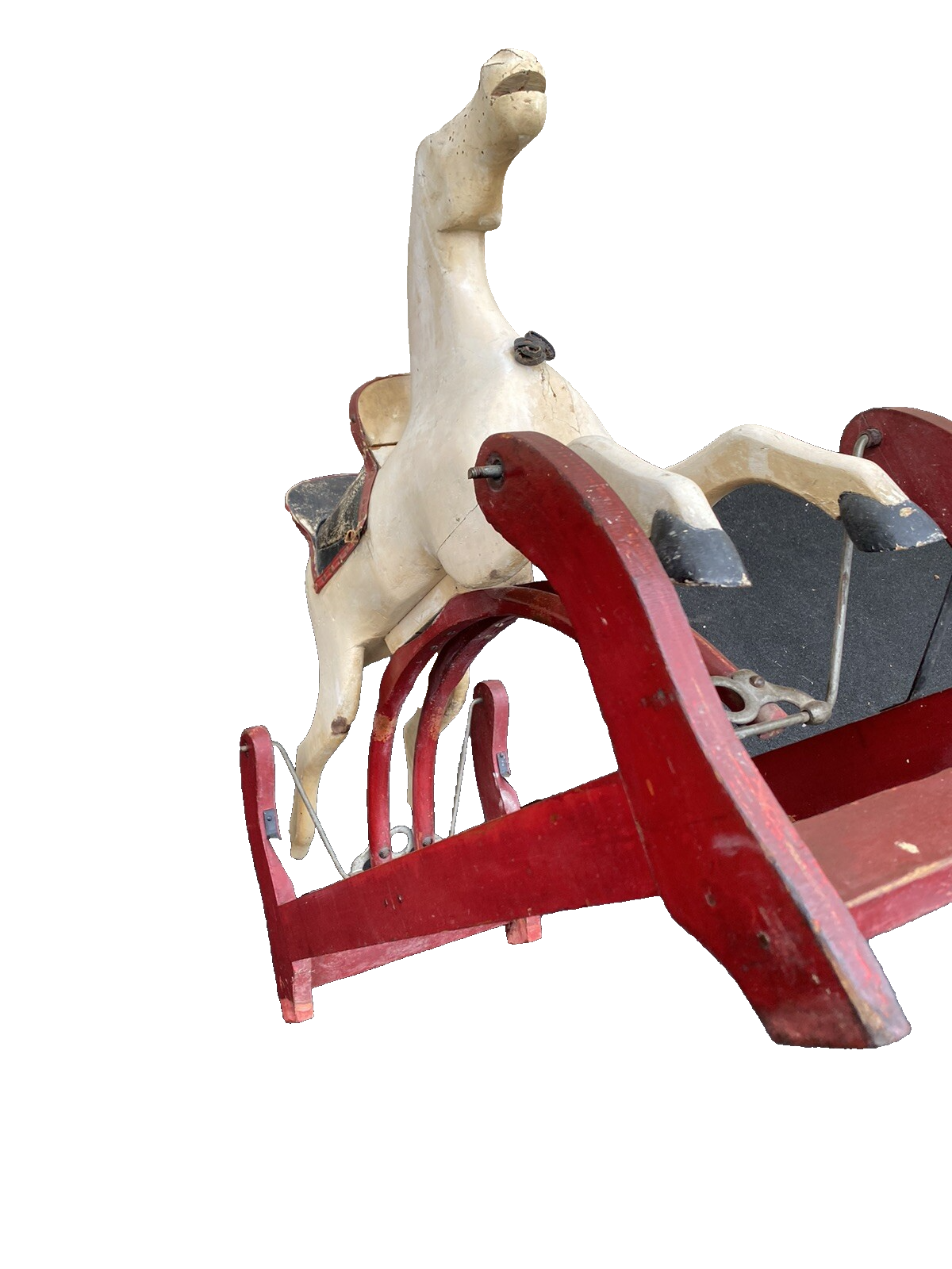65476 Antique Wood Rocking Swing Horse