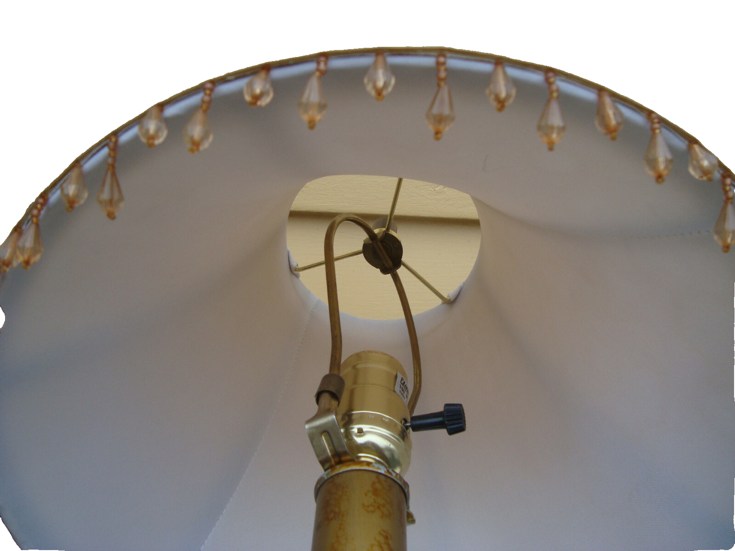 58062 PAIR OF PINEAPPLE TABLE LAMPS WITH PRISM  SHADES