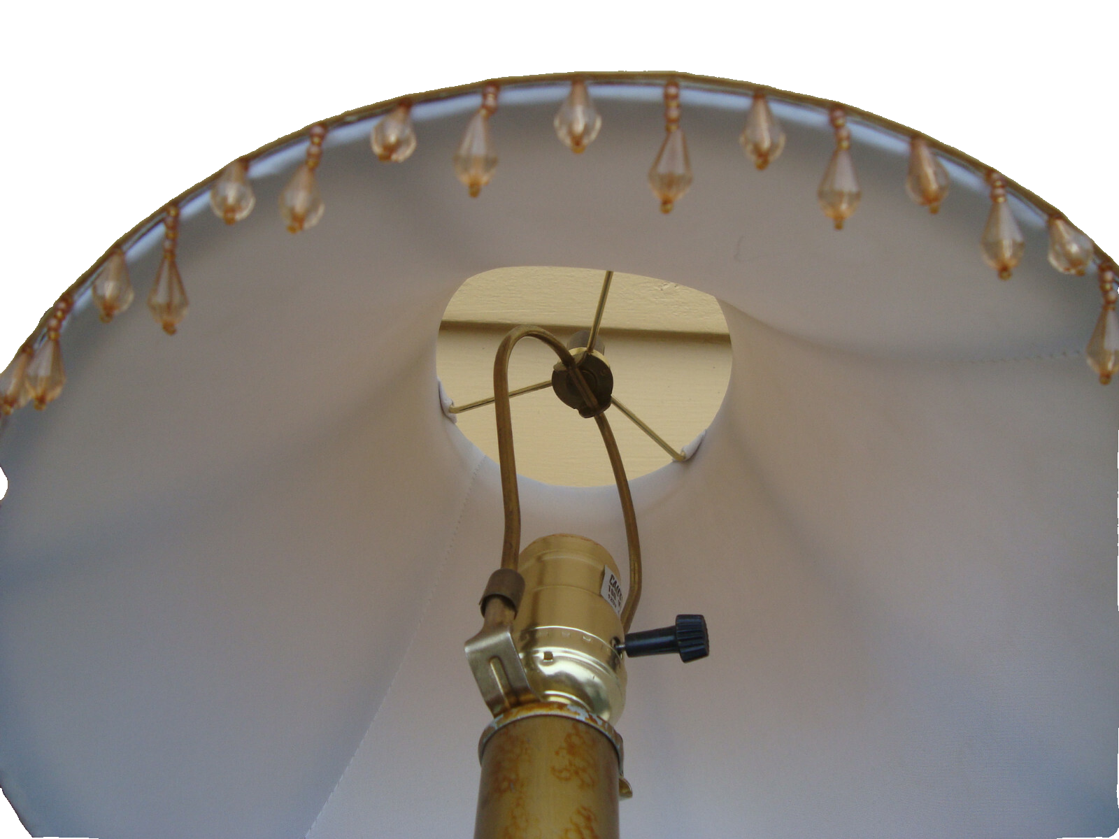 58062 PAIR OF PINEAPPLE TABLE LAMPS WITH PRISM  SHADES