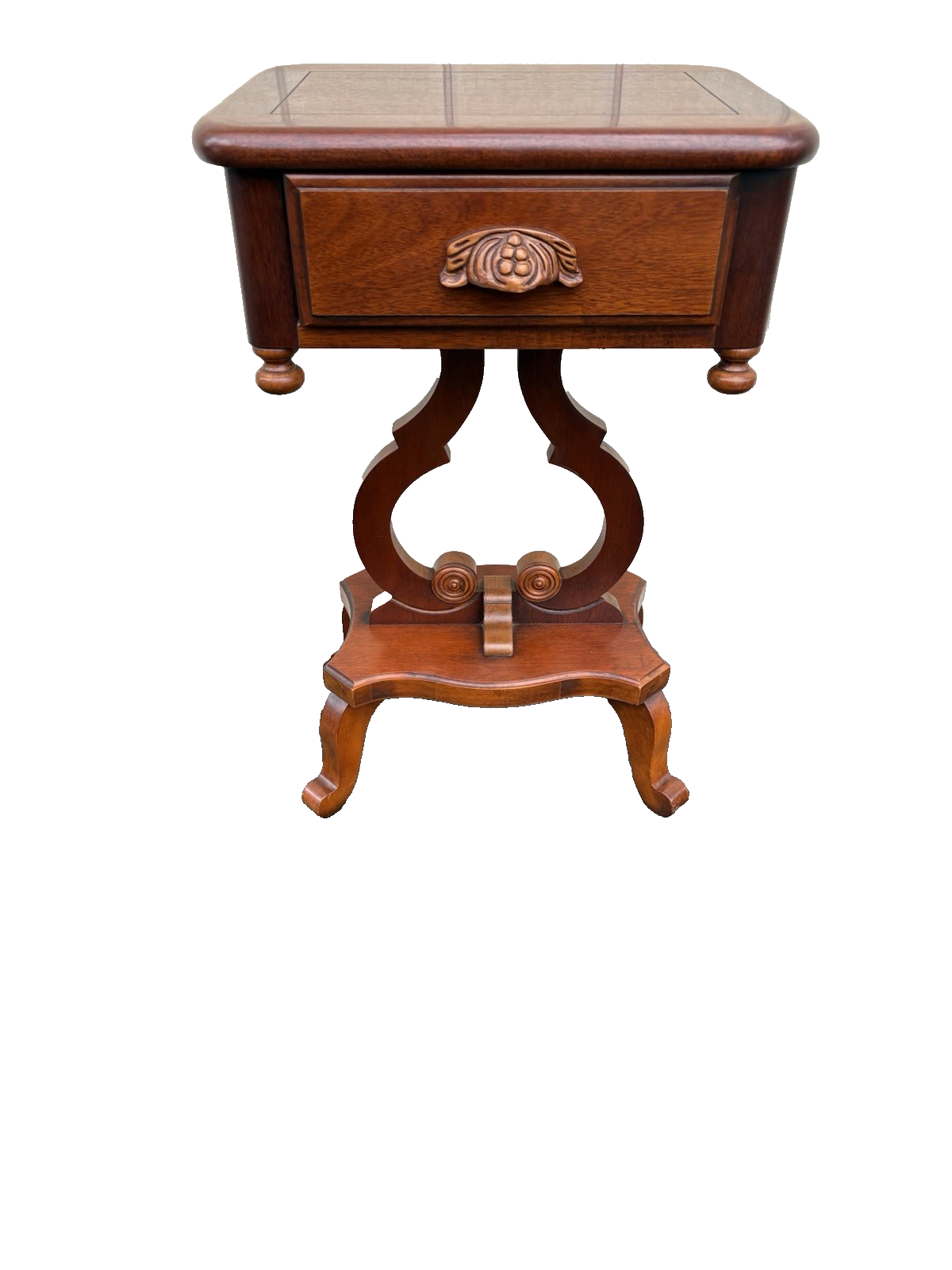 66726  DIXIE Furniture Mahogany Nightstand End Table Stand