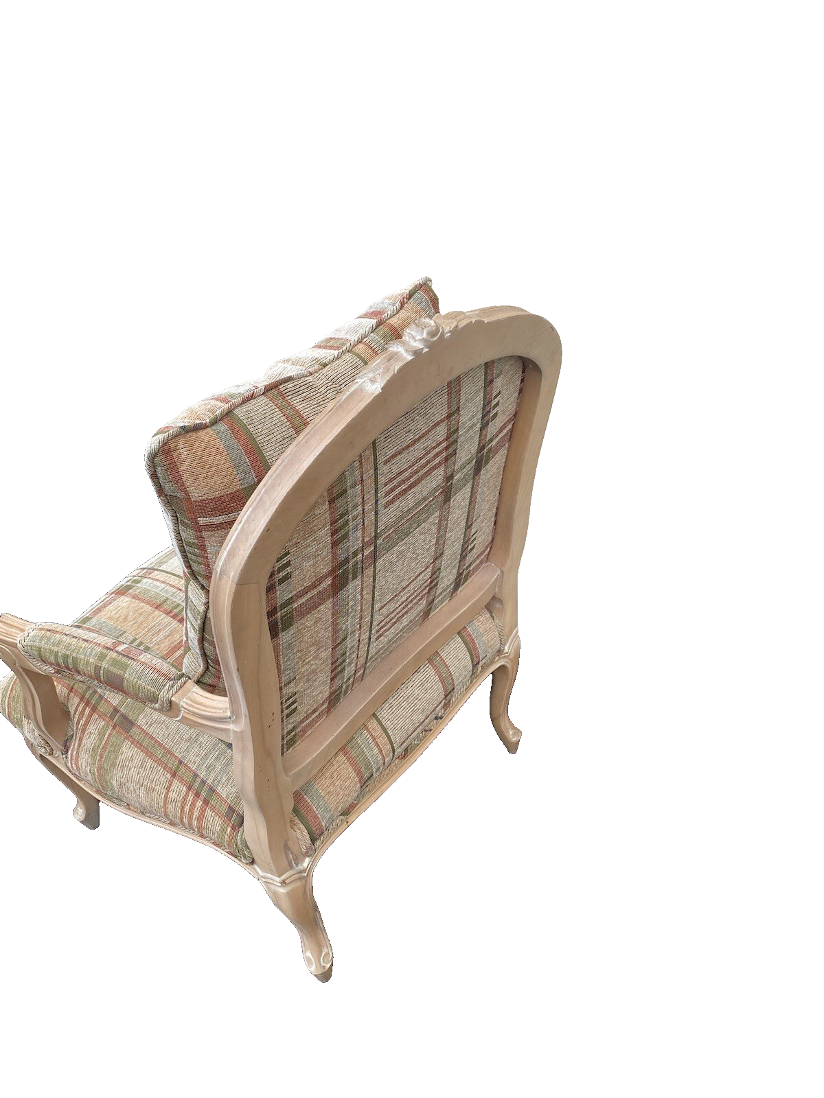 64583 Upholstered French Armchair Bergere Chair With Pillow