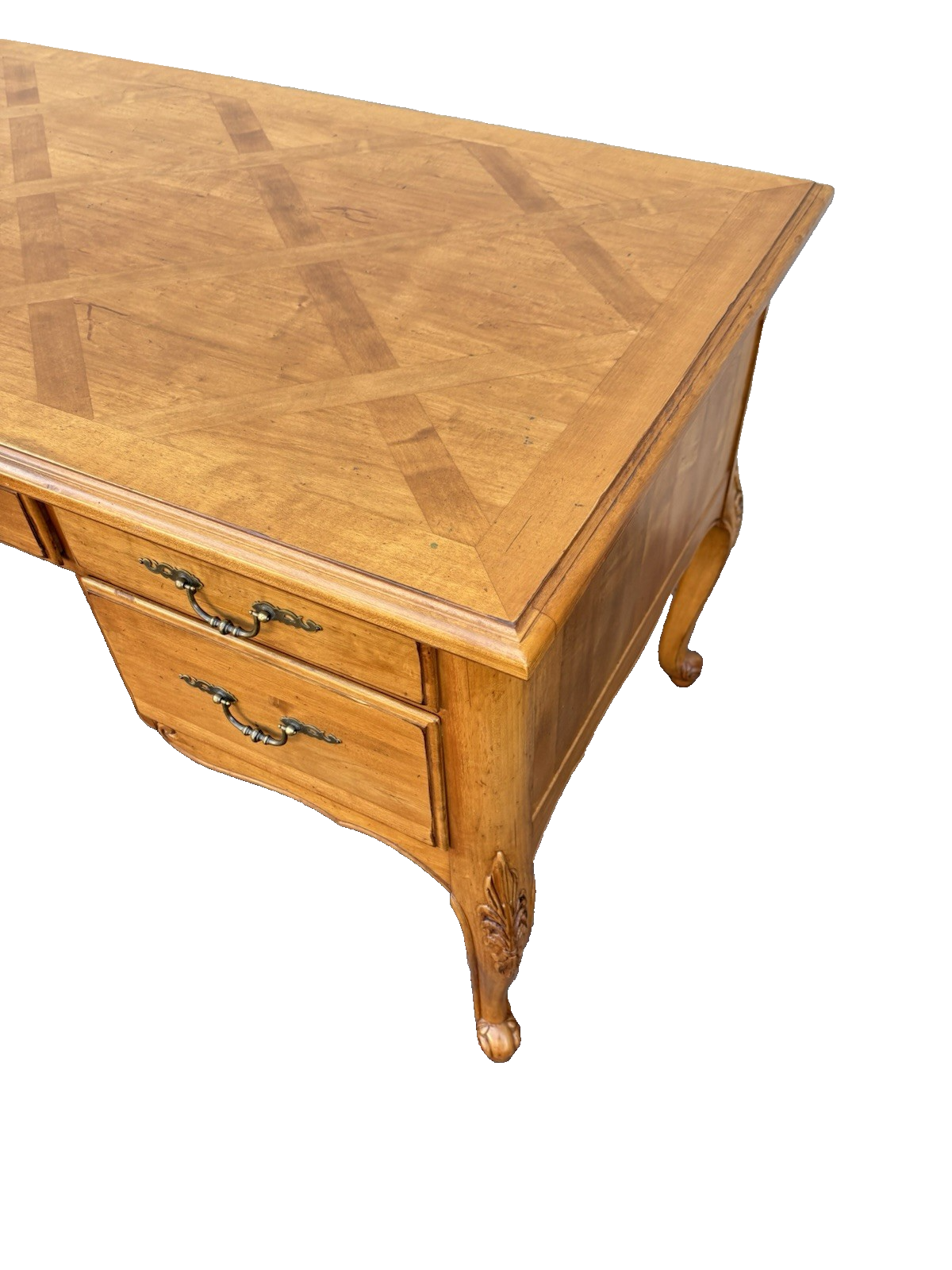 67158  Maple ETHAN ALLEN Executive Desk