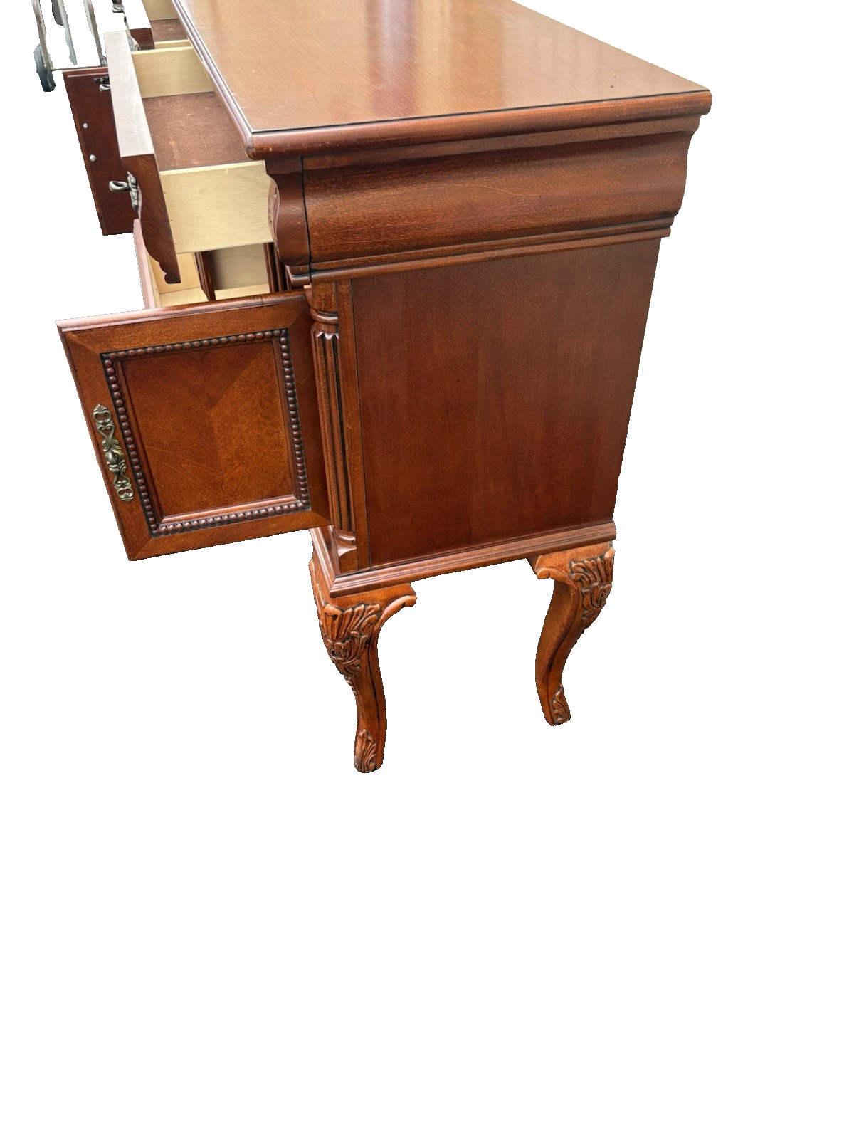 66681 Fancy Mahogany Buffet Sideboard Server Cabinet