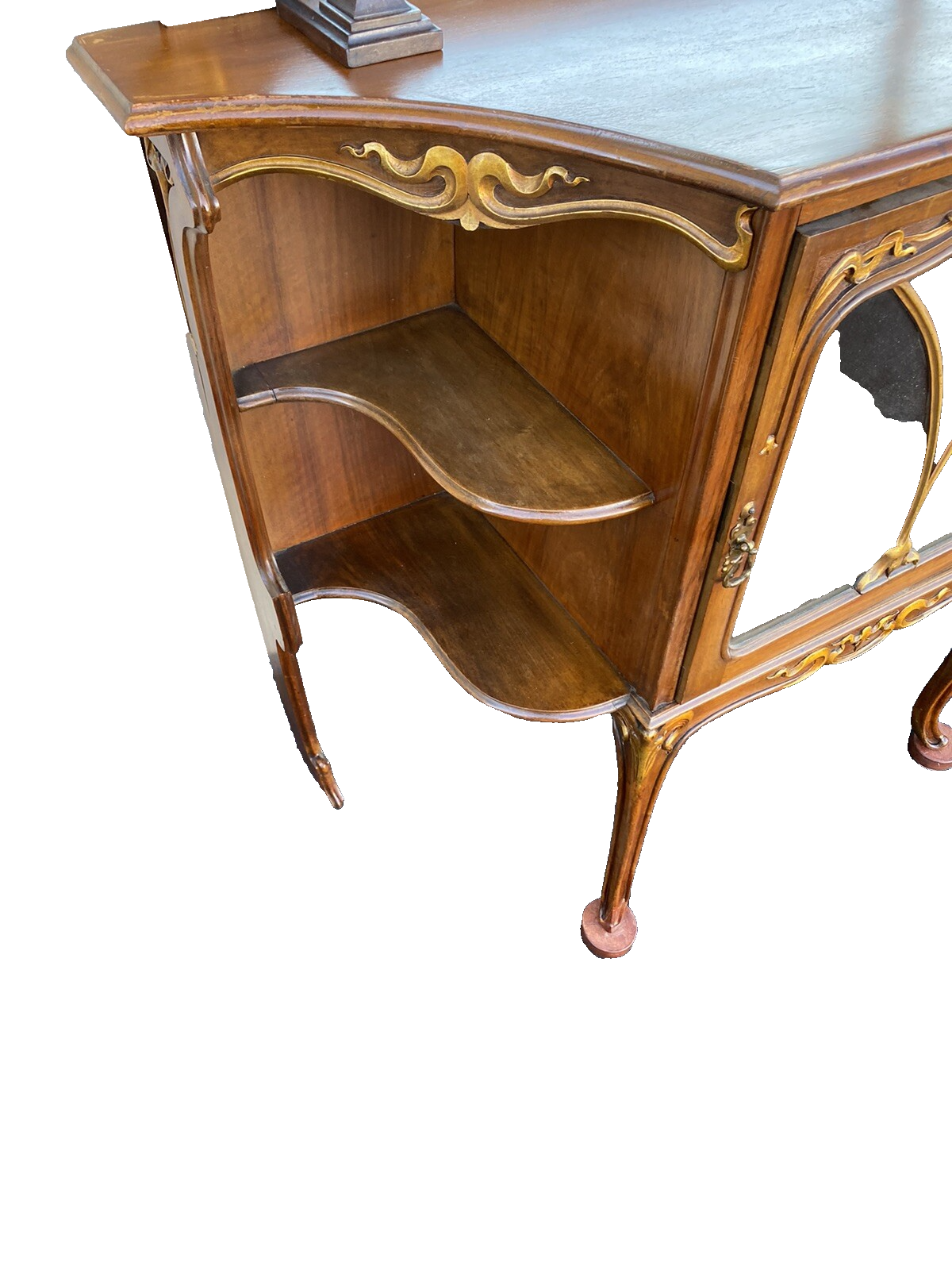 64662  Victorian Fabulous Art Nouveau Etergie Curio Cabinet Display Cabinet