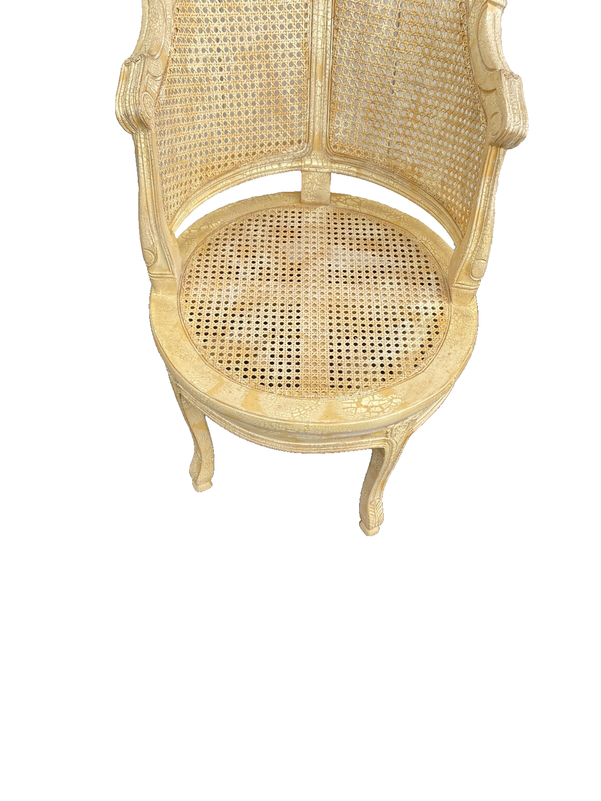 65353 Decorator Swivel Vanity Chair with upholstered cushion