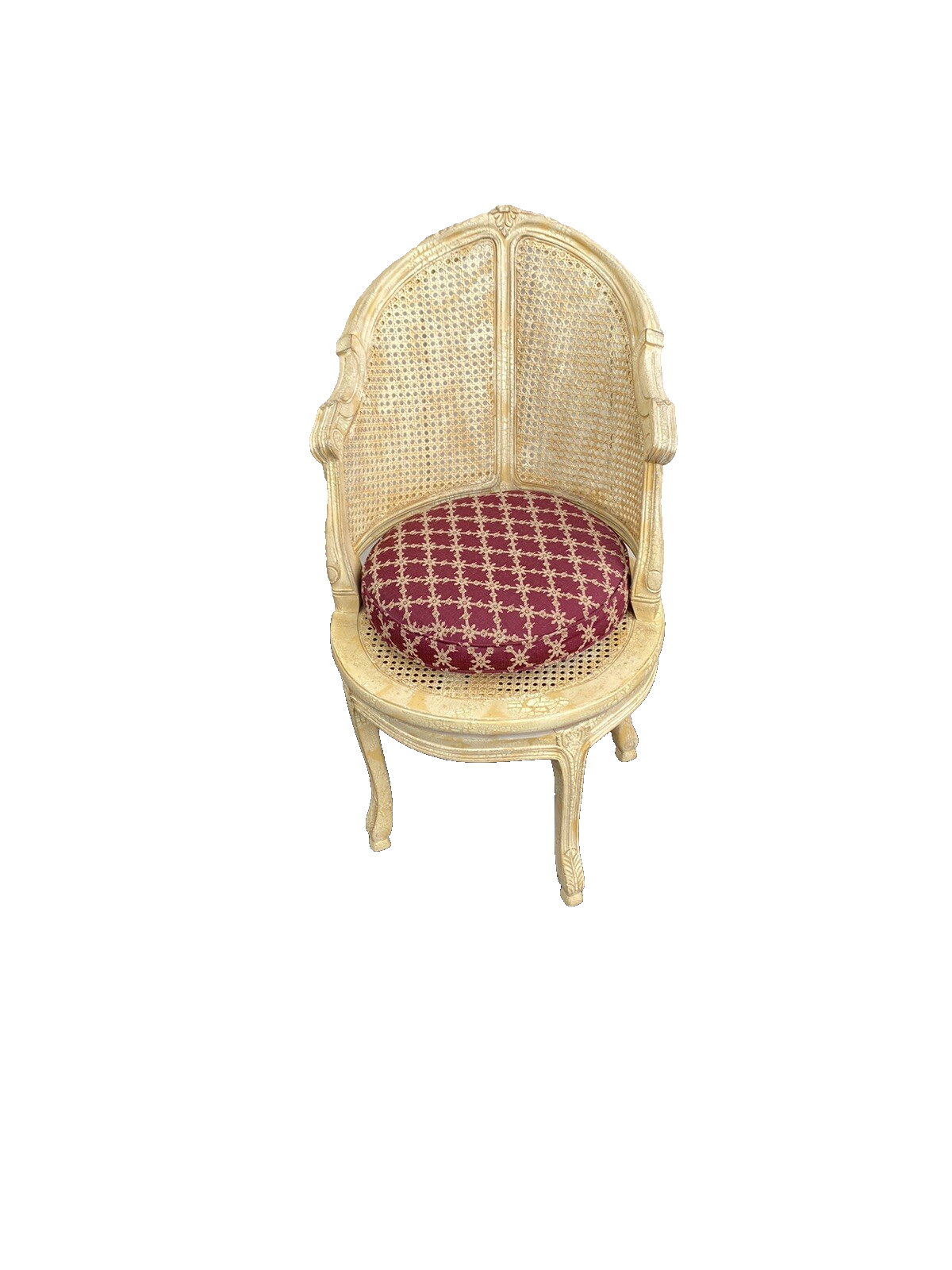 65353 Decorator Swivel Vanity Chair with upholstered cushion