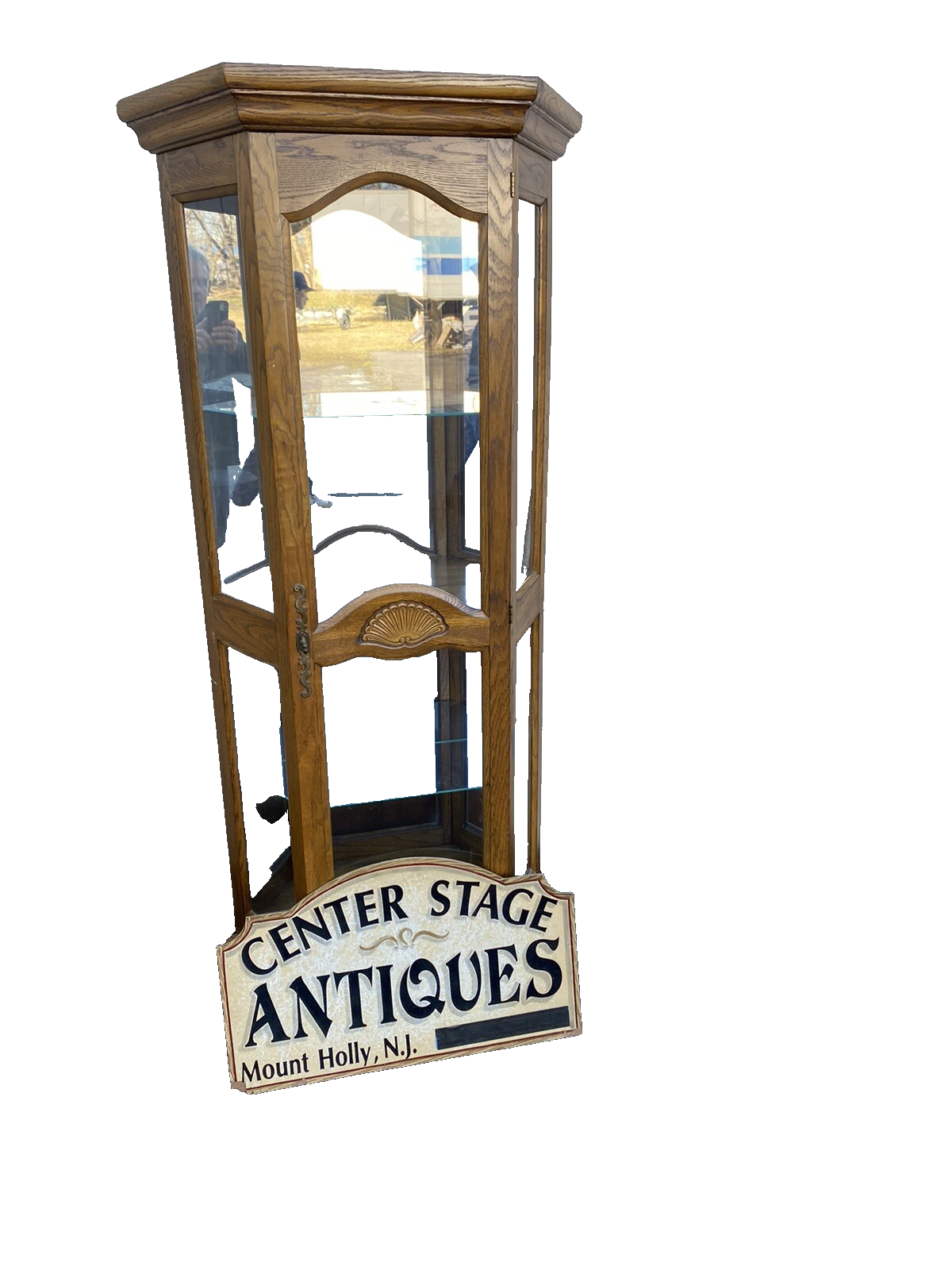 BN 12:    Oak Curio China Cabinet