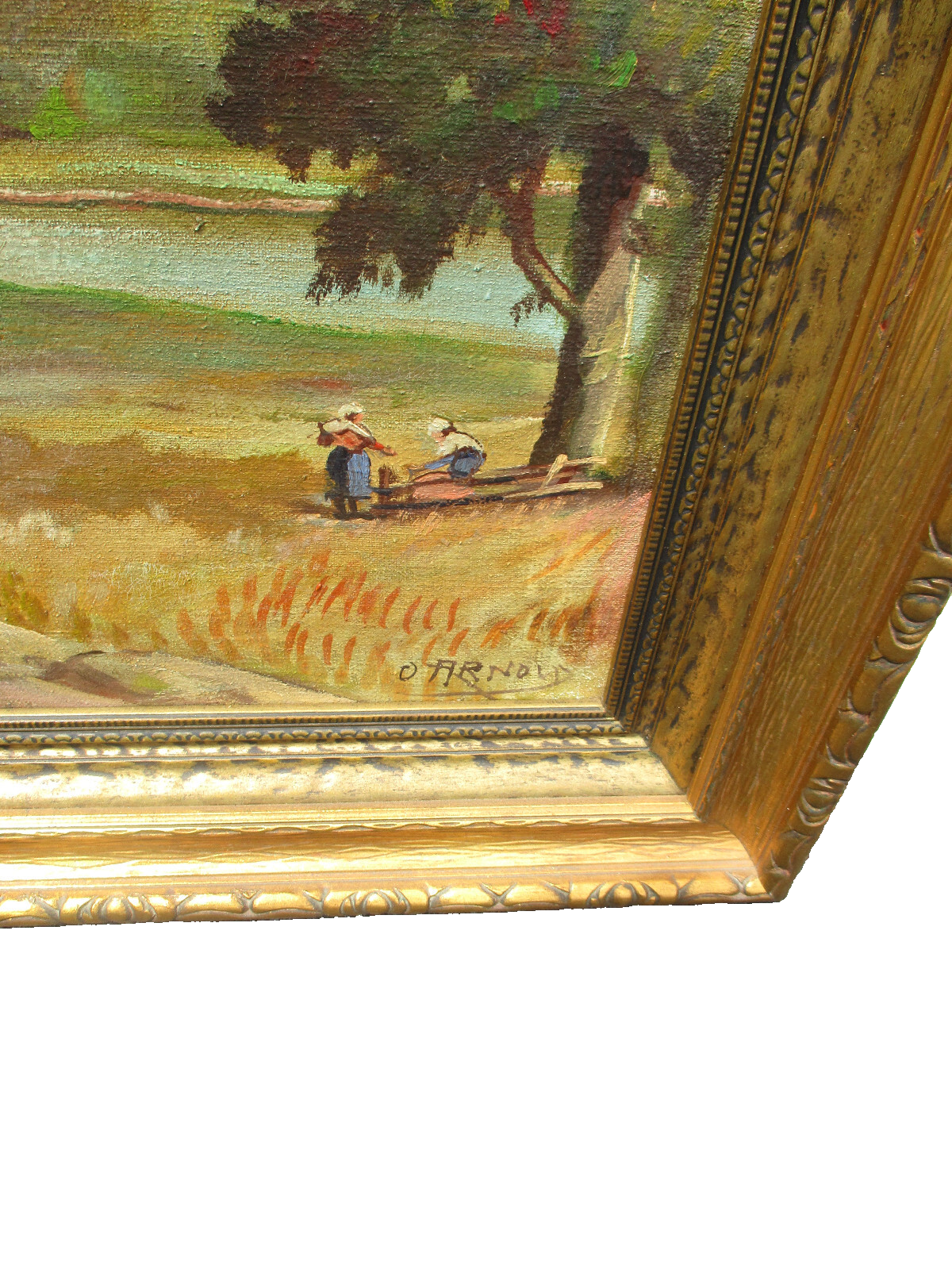 ART 07:  Oil Painting on Canvas Signed O ARNOLD 