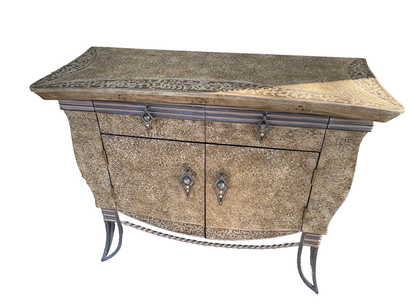 66137 Modern Console Hall Table with Mirror