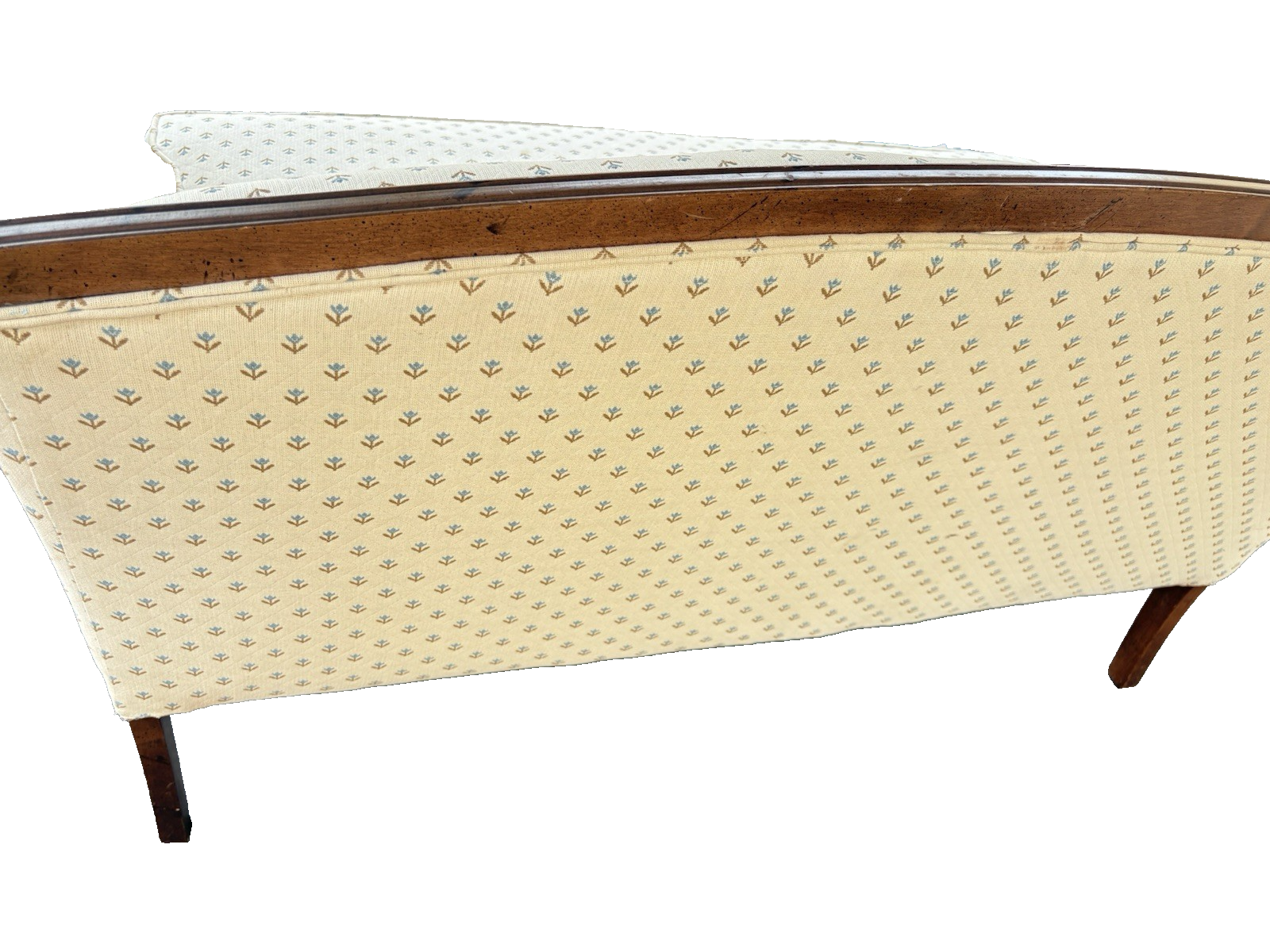 66809   Hepplewhite  SAM MOORE Mahogany Loveseat Sofa Couch Chair