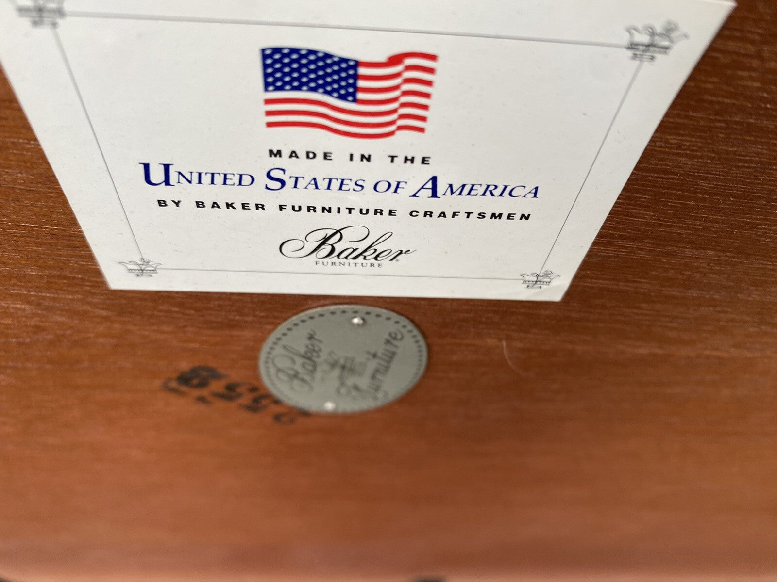 66129   Baker Furniture Solid Mahogany Butler Coffee Table Stand