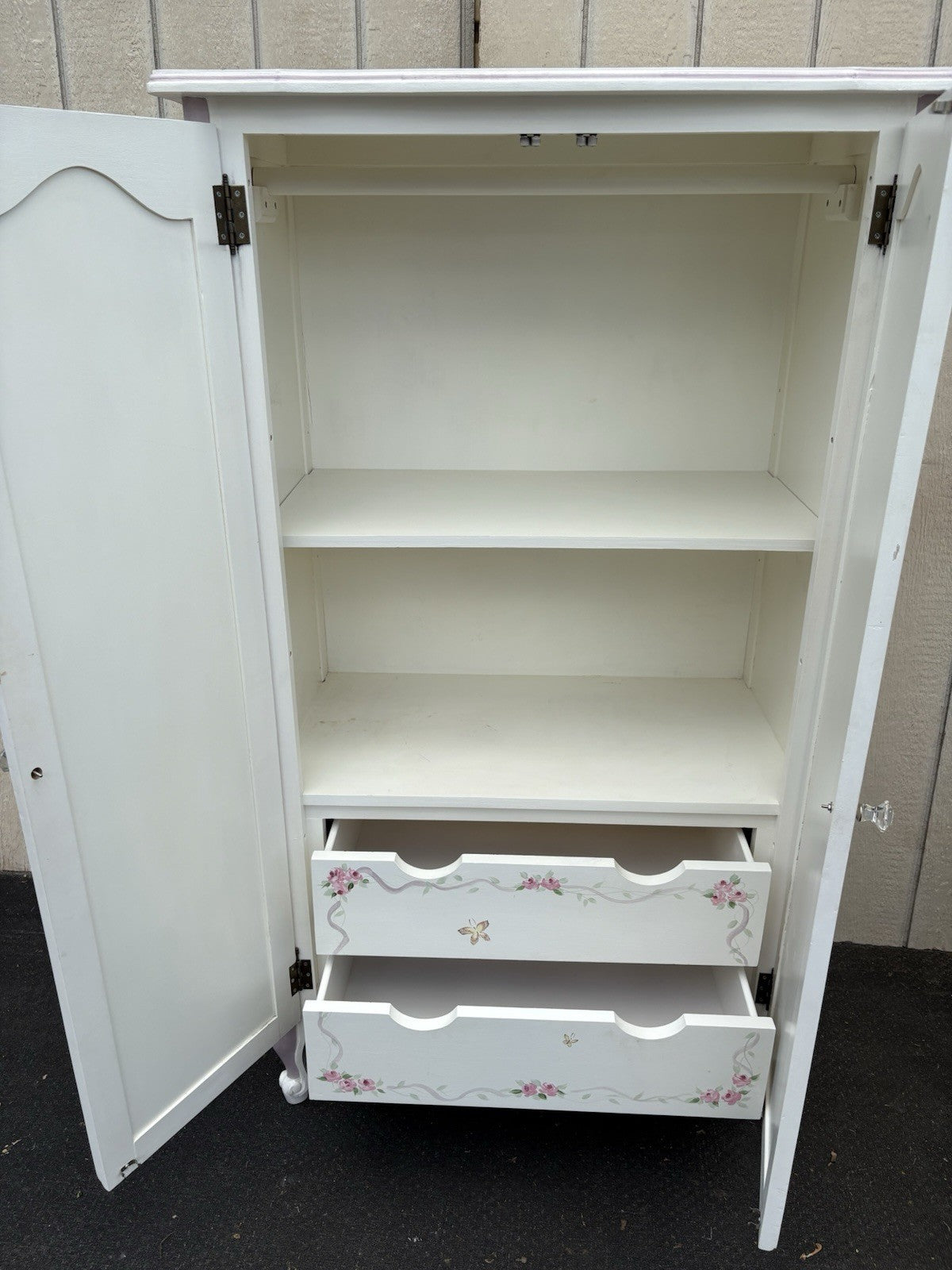 66646   Custom Hand Made High Chest Chifferobe  Wardrobe  Cabinet