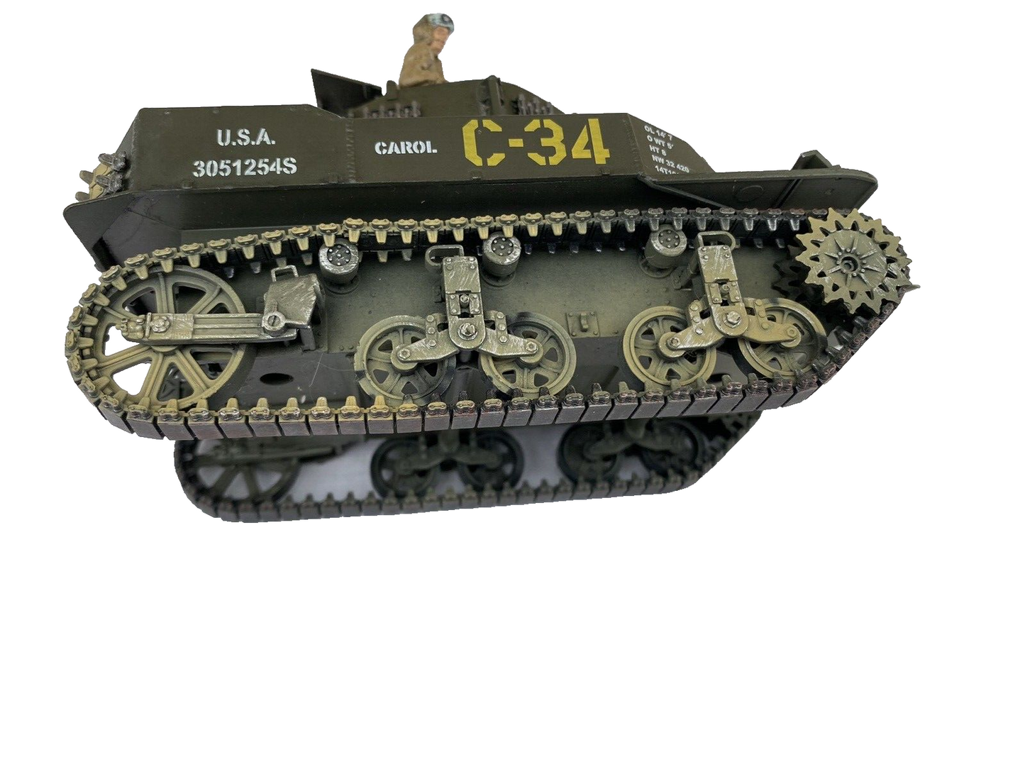 ES 78: Unimax Forces of valor US STUART C-34 Tank  #91004     1: 32 scale