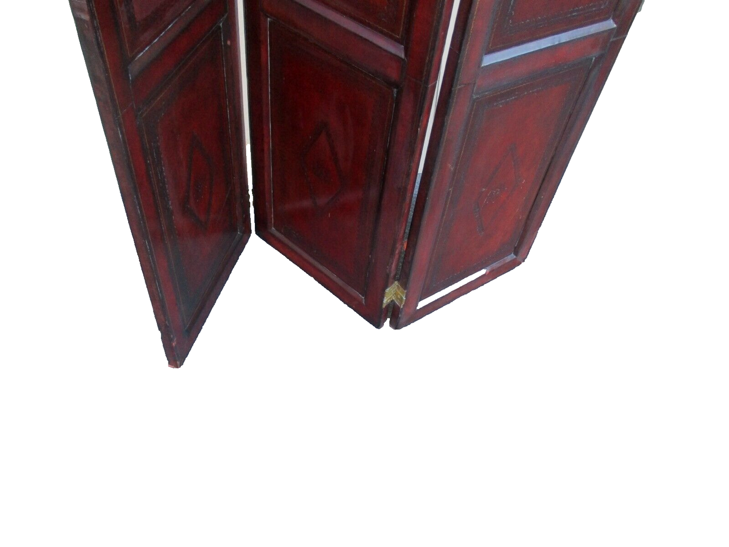 63755 QUALITY Leather Dressing Screen Room Divider