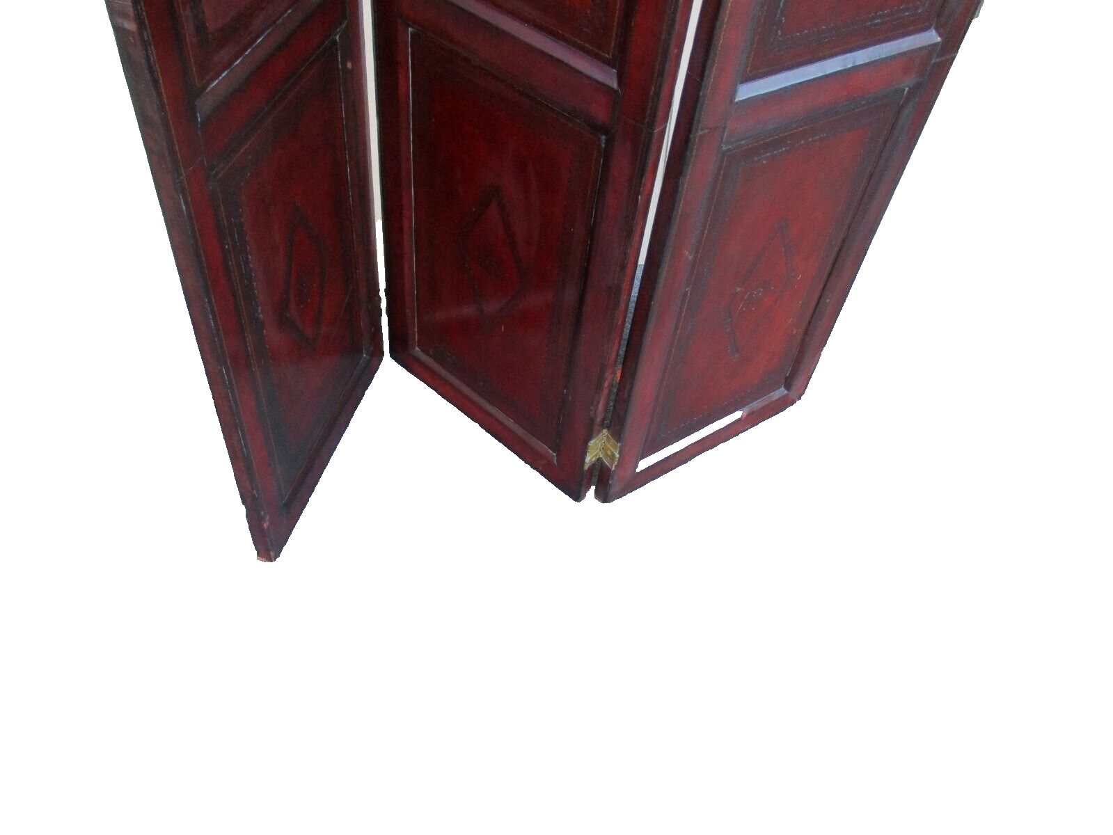 63755 QUALITY Leather Dressing Screen Room Divider
