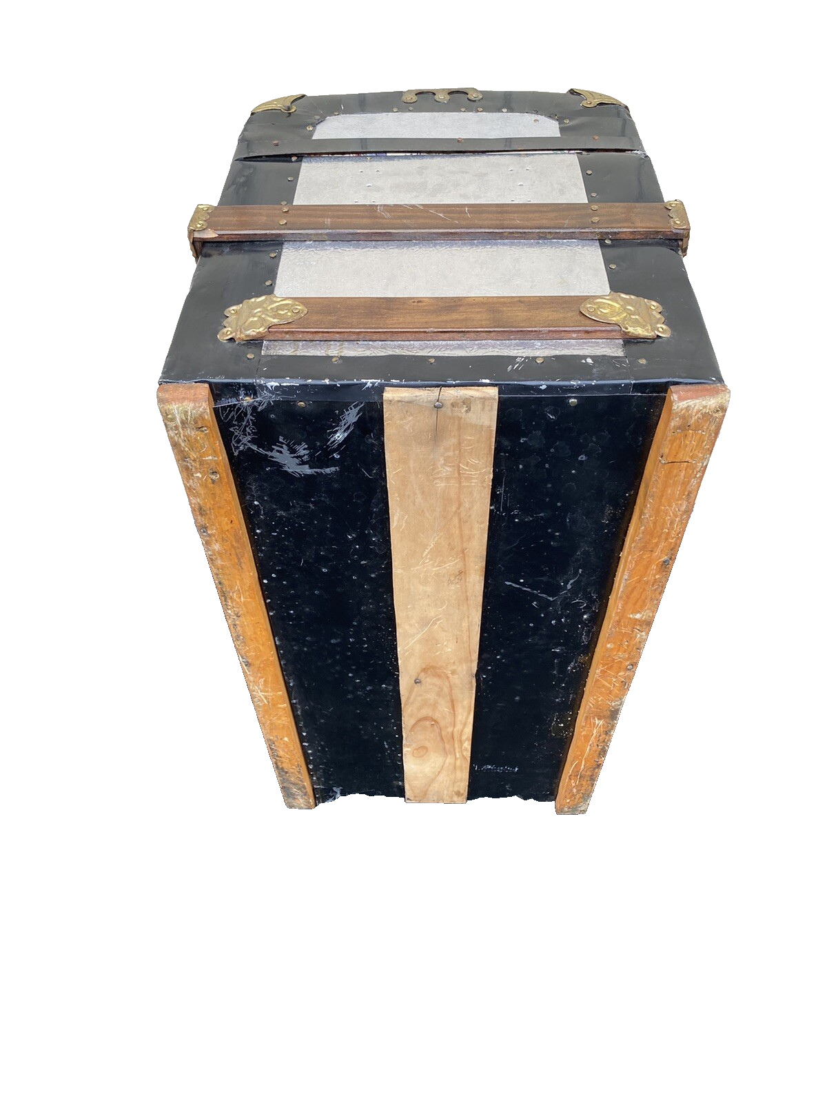 66220 Antique Dome Top Trunk Blanket Chest Storage Chest