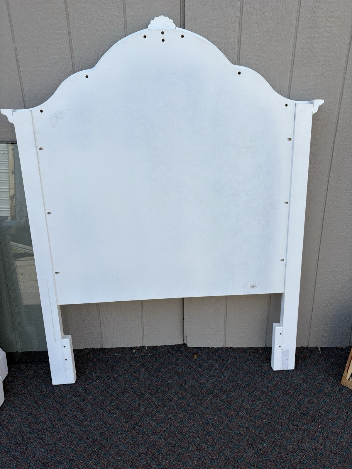 66151 Pair Fancy Twin Size Beds with Factory Finish