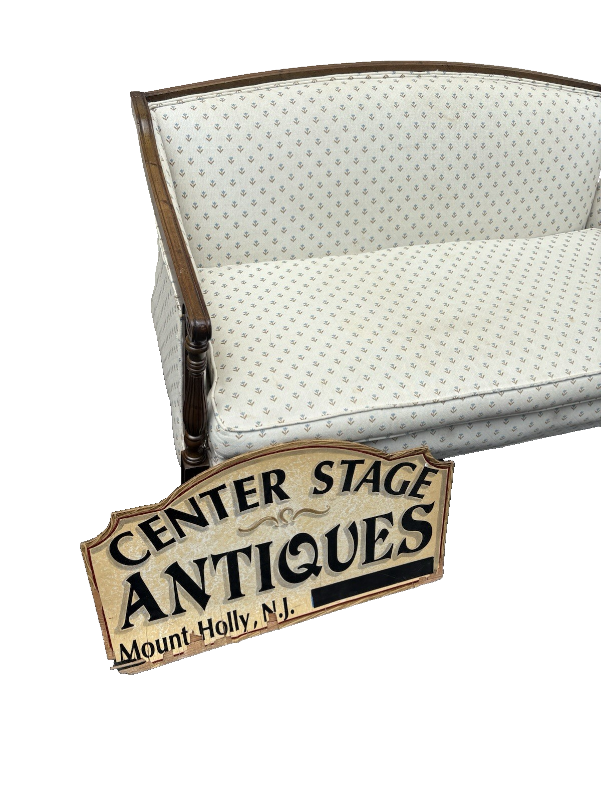 66809   Hepplewhite  SAM MOORE Mahogany Loveseat Sofa Couch Chair