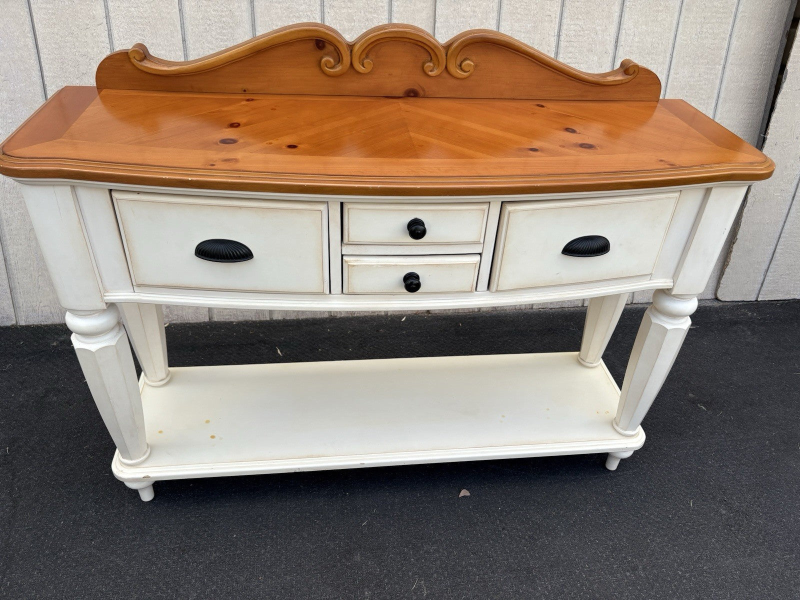 66890  Modern Country Buffet Sideboard Server Cabinet