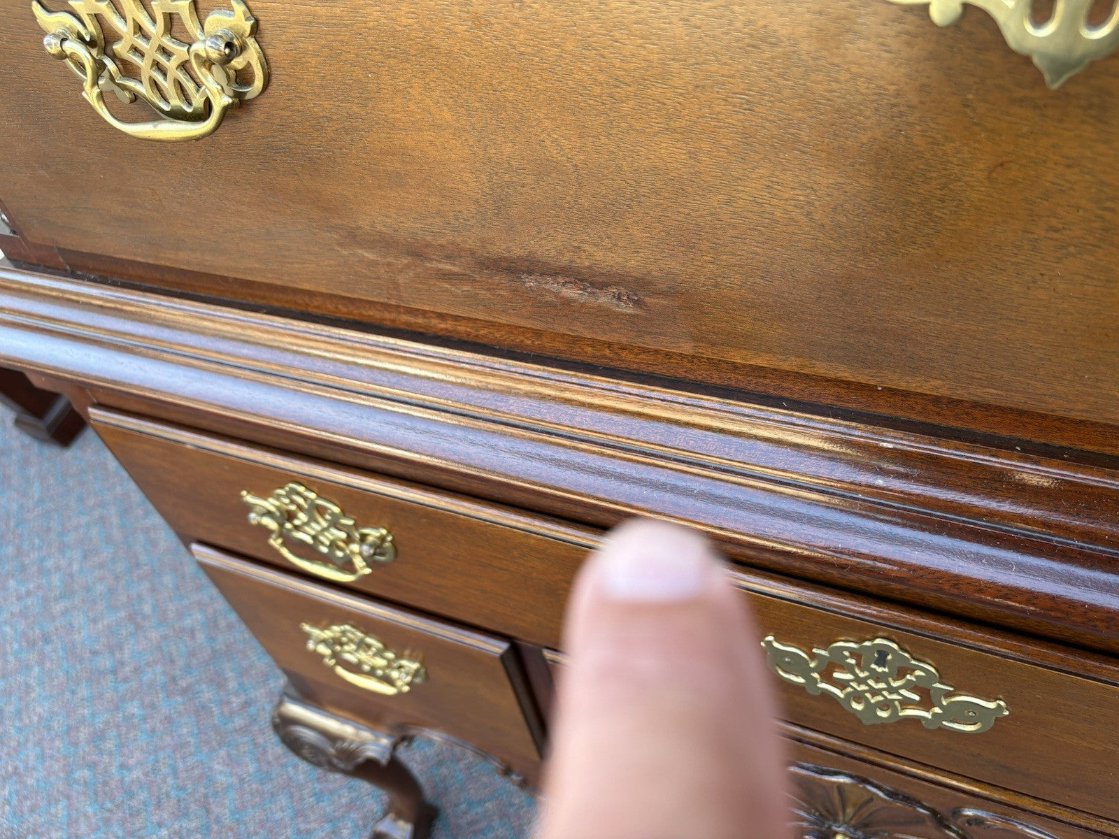 00001 COUNCILL Furniture Mahogany High Boy Dresser Chest QUALITY MADE