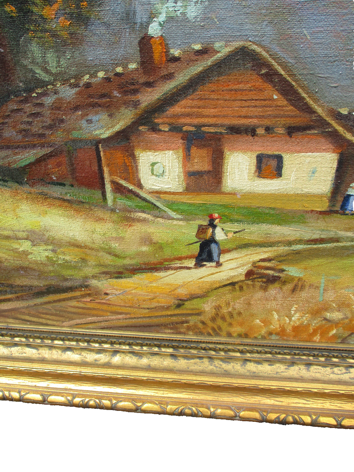 ART 07:  Oil Painting on Canvas Signed O ARNOLD