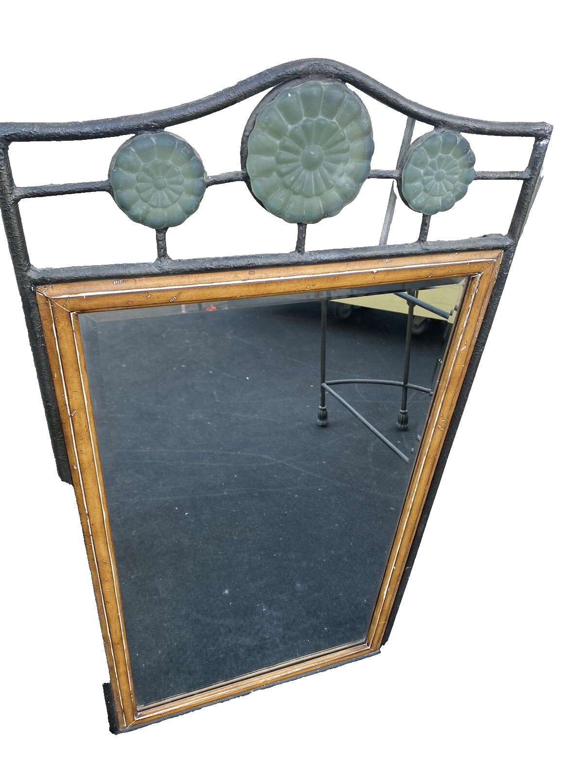 65884 Fancy Decorator Console Table with Mirror
