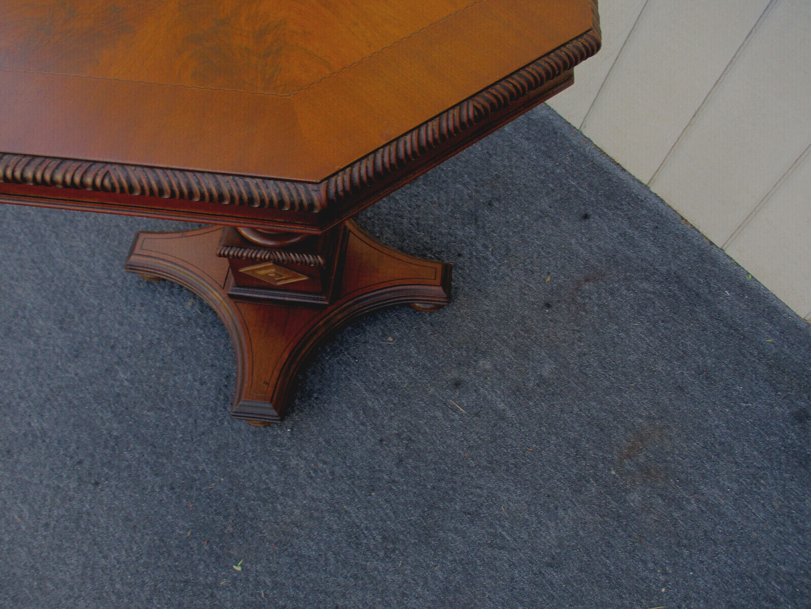 63354  Inlaid Walnut Lamp Table Nightstand Stand Imperial Grand Rapids Furniture