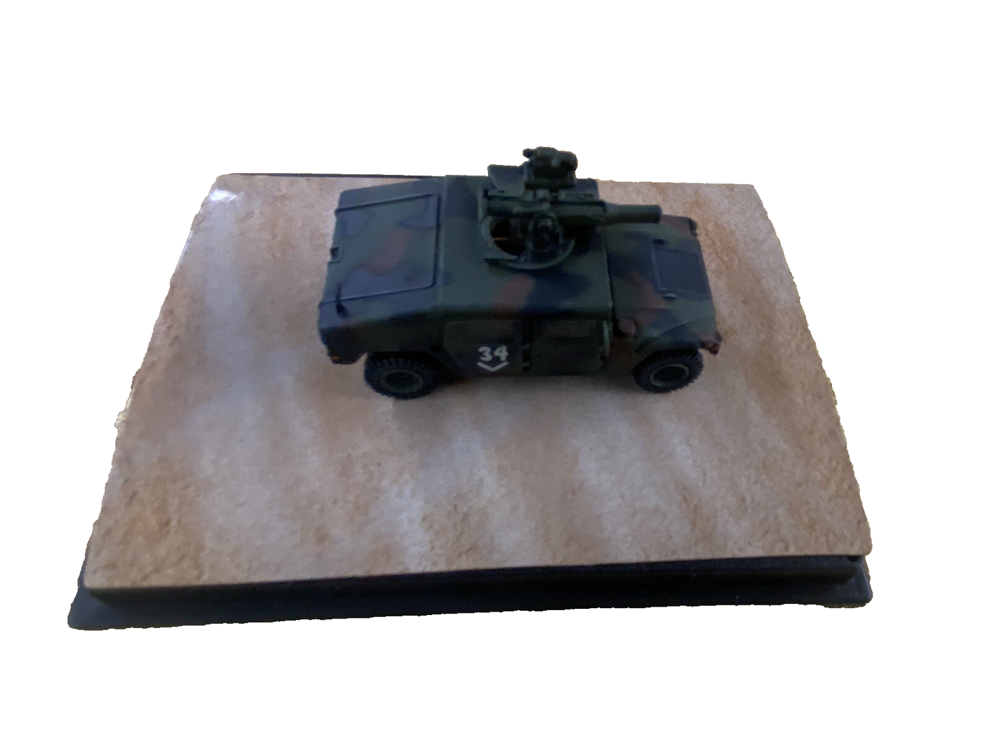ES 50: Grouping of    4 Miltary  Tanks in Showcase    4 3/4" x 3 3/4" x 2 1/2"H