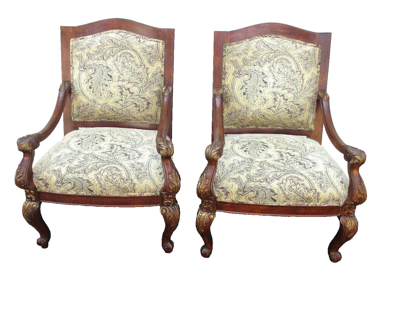 63727  Pair Bergere Armchair Chairs