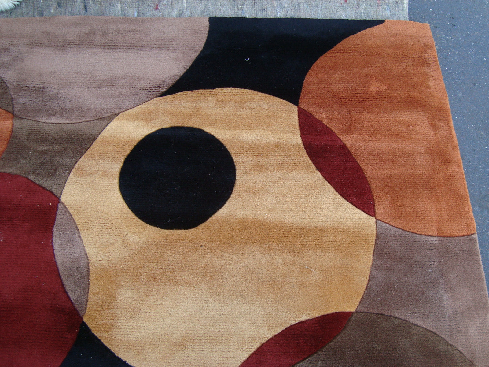 Rug 206 Large NEWWANW 37 BLK80BO  Modern Machine Made Wool Rug SIZE  8' x 11'