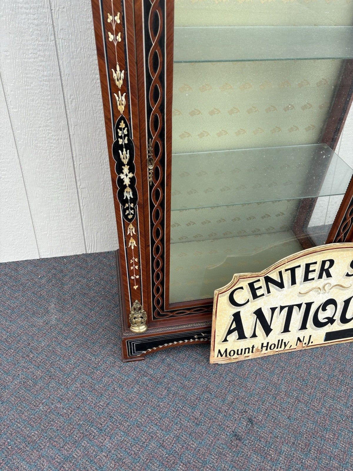 66959 Louis XV Curio China Cabinet with Bronze Ormalu