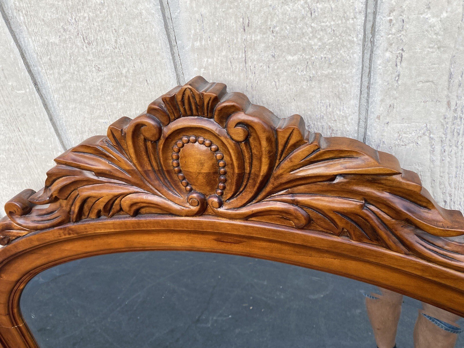 64904   PULASKI Large Beveled Dresser Mirror in Carved Frame