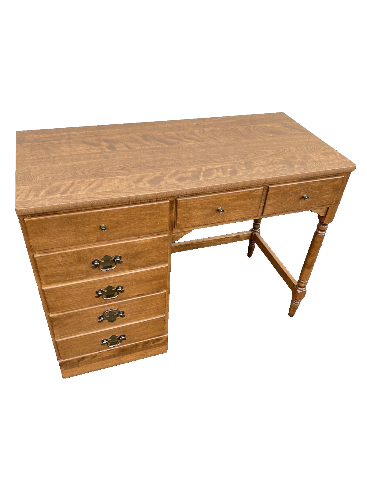 66124 ETHAN ALLEN Desk w/ Bookcase Top