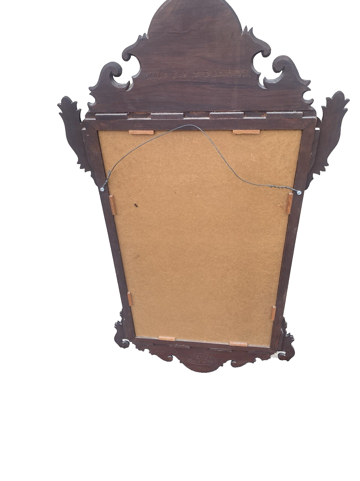 65880   CUSTOM Hand Made Mahogany A COOPER of Bucks County Mirror