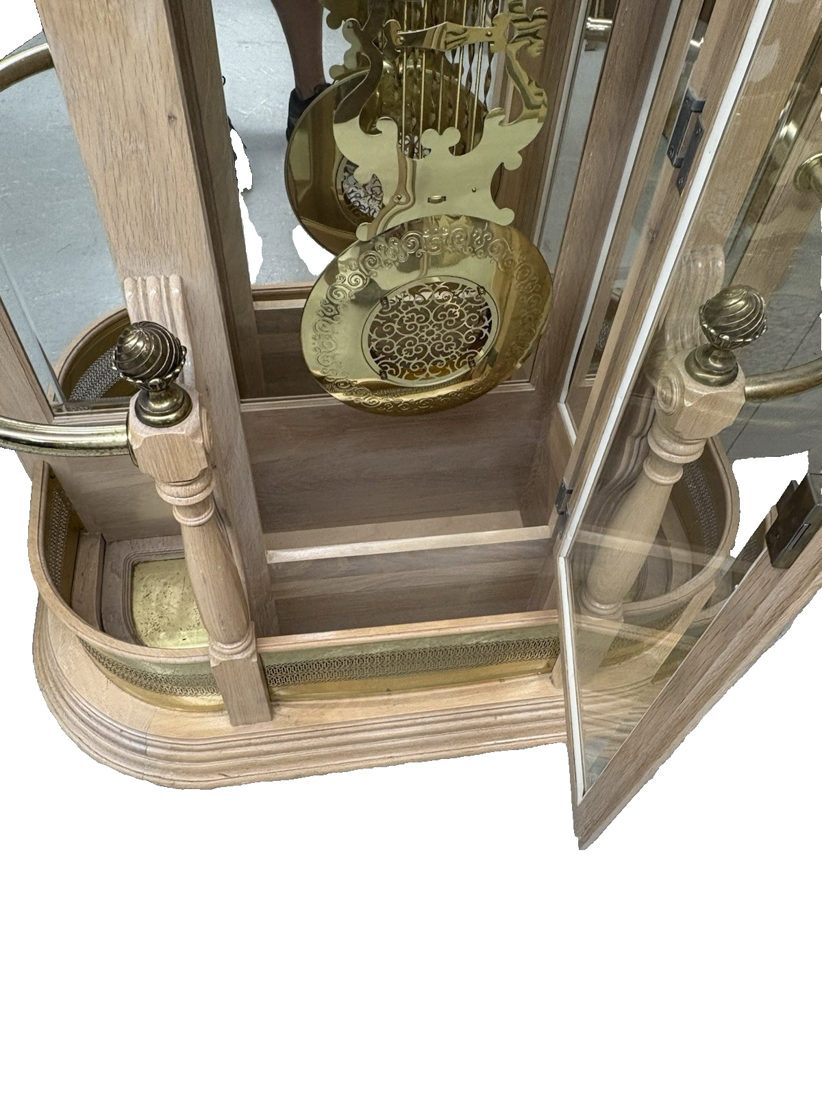 66395   Modern RIDGEWAY Grandfather Clock Hatrack Umbrella Stand