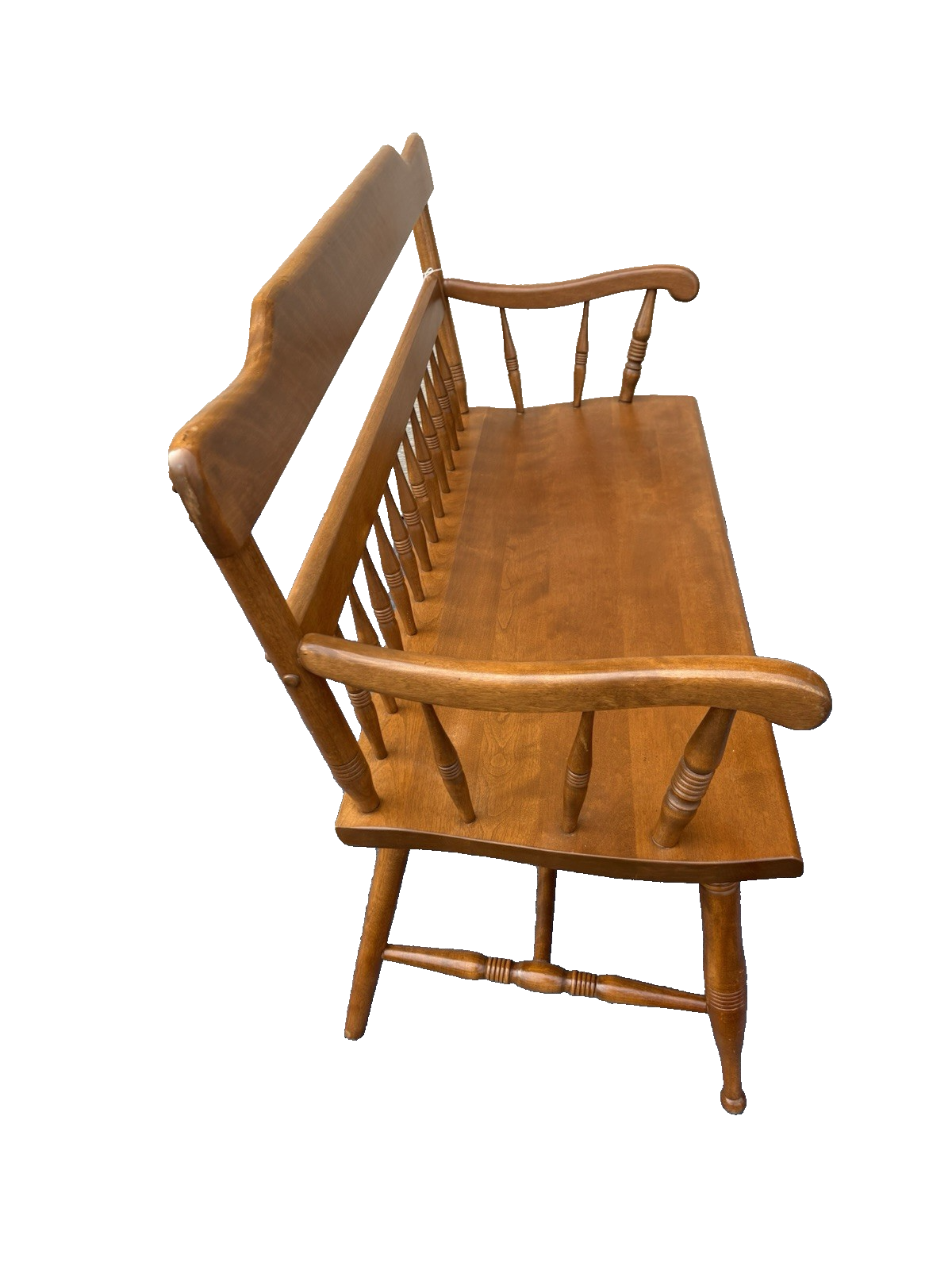 65774 Ethan Allen Maple Settee Bench