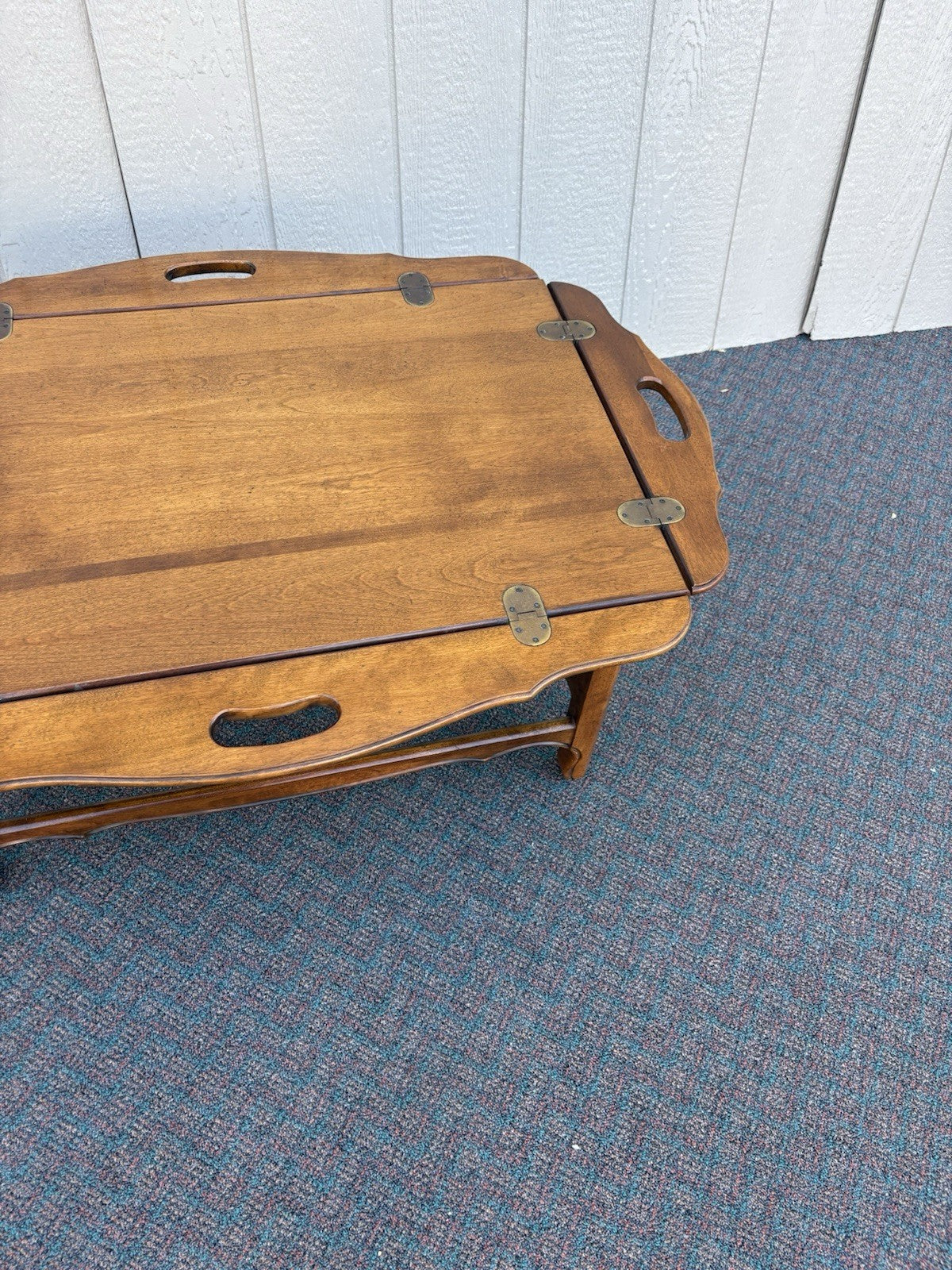 67014 ETHAN ALLEN Mahogany Butler Coffee Table Stand