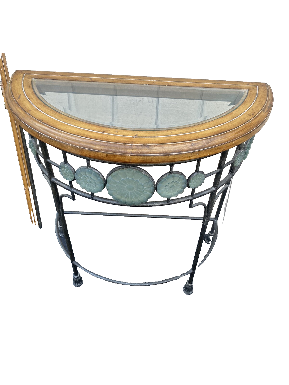 65884 Fancy Decorator Console Table with Mirror