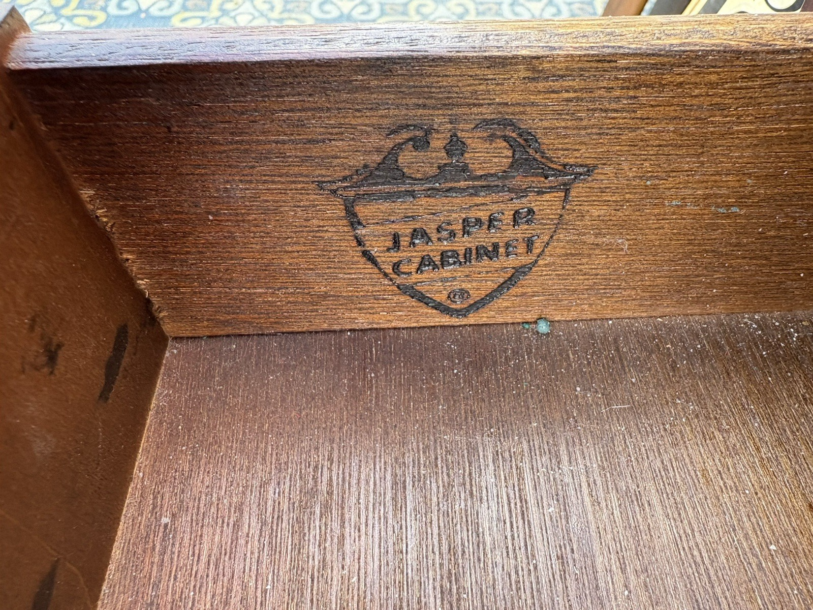 66641   Inlaid Mahogany Jasper Furniture Secretary Desk w/ Bookcase Top
