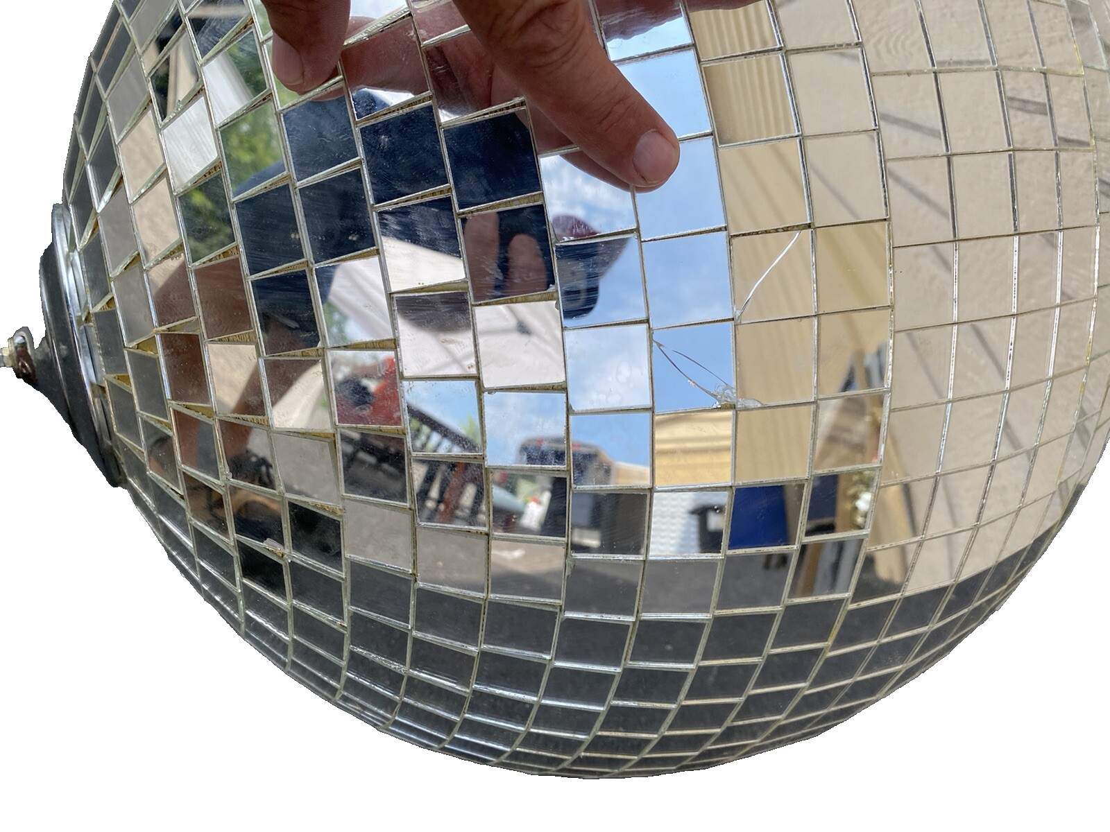 65925 Large Disco Ball Party Maker 1980 s  25 " round